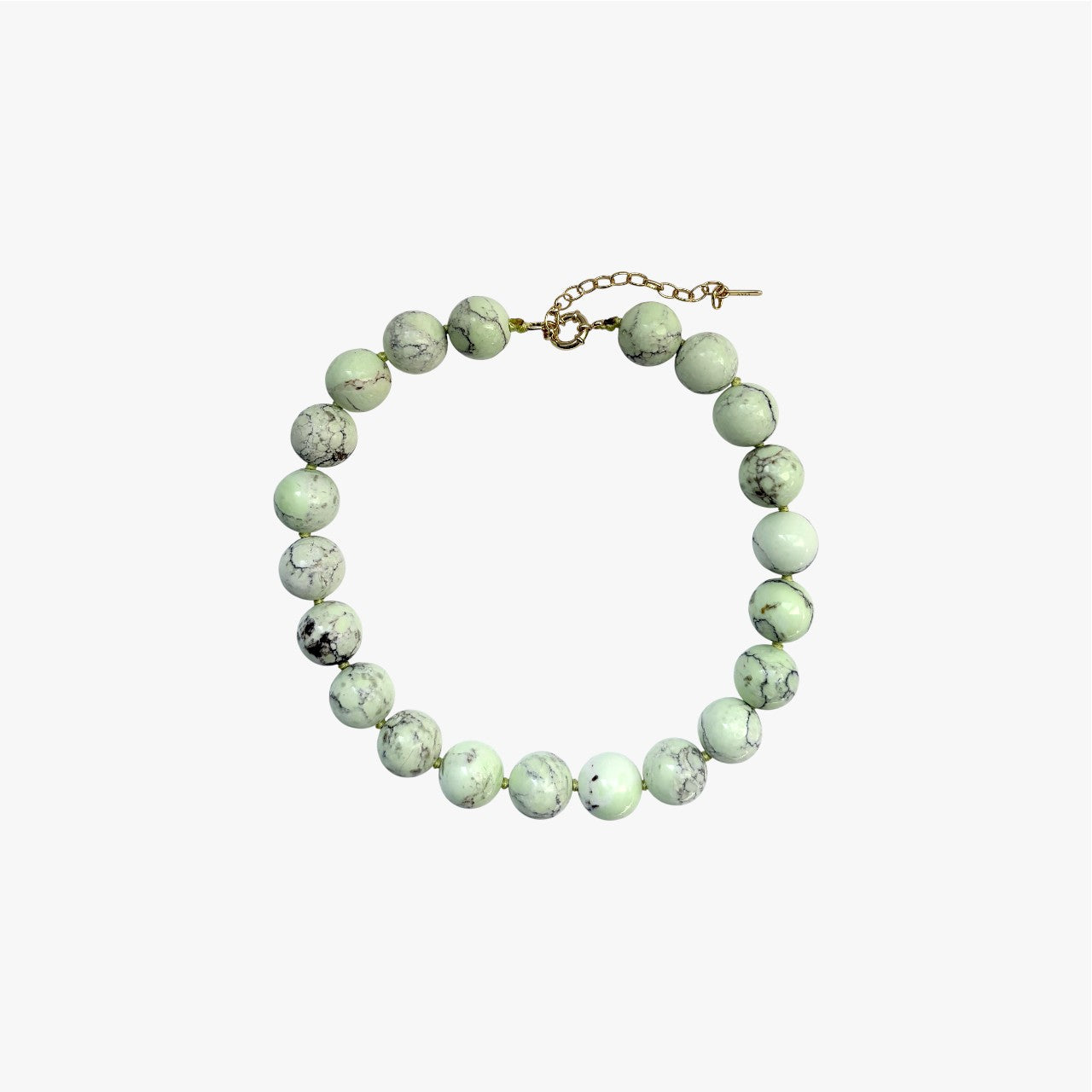 Gold-Plated Lemon Turquoise Necklace