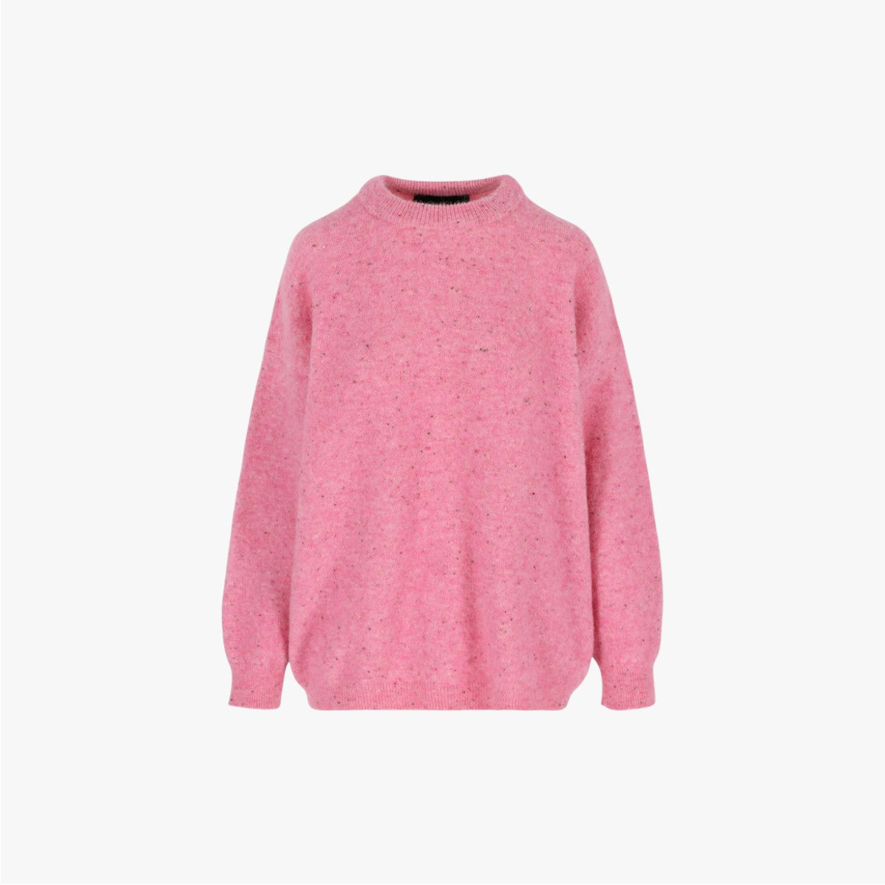 Crew-Neck Alpaca Sweater Freckled Bubblegum
