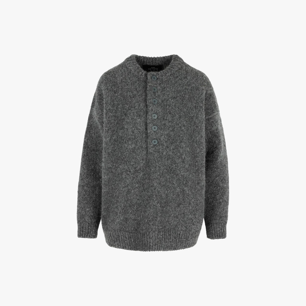 Buttoned Wool Jumper