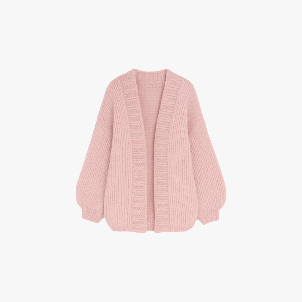 Wool Cardigan Icy Pink
