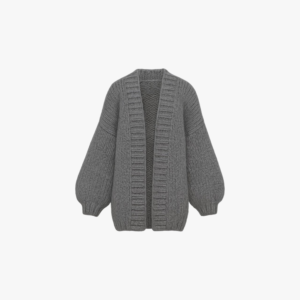 Wool Cardigan Charcoal