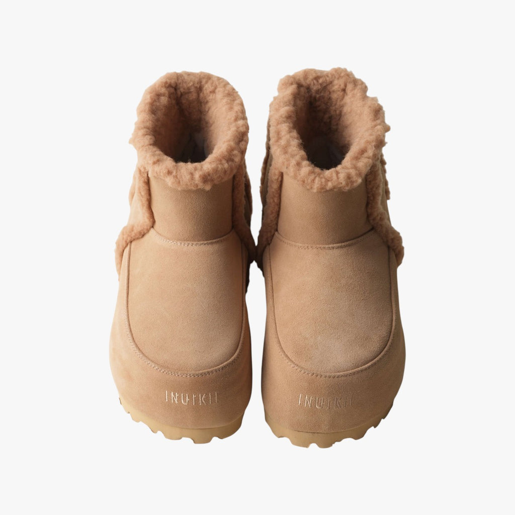 Leather and Wool Chunky Boot