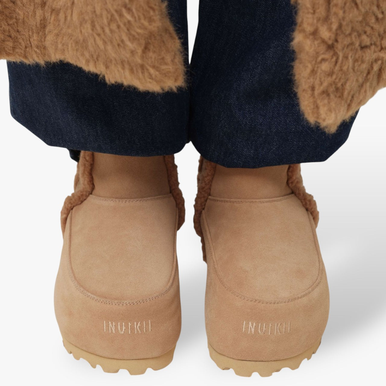 Leather and Wool Chunky Boot