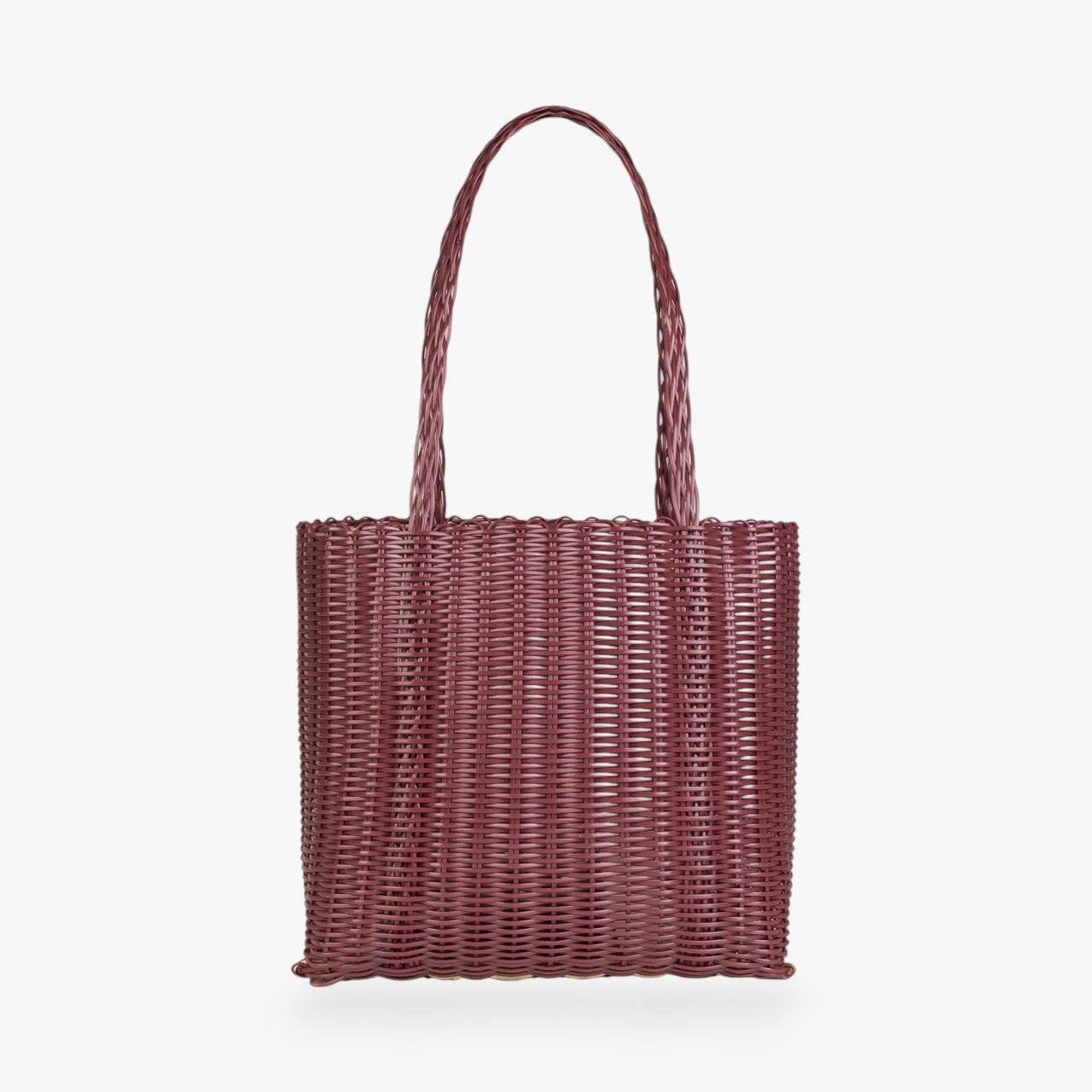 Basket Bag Medium Maroon