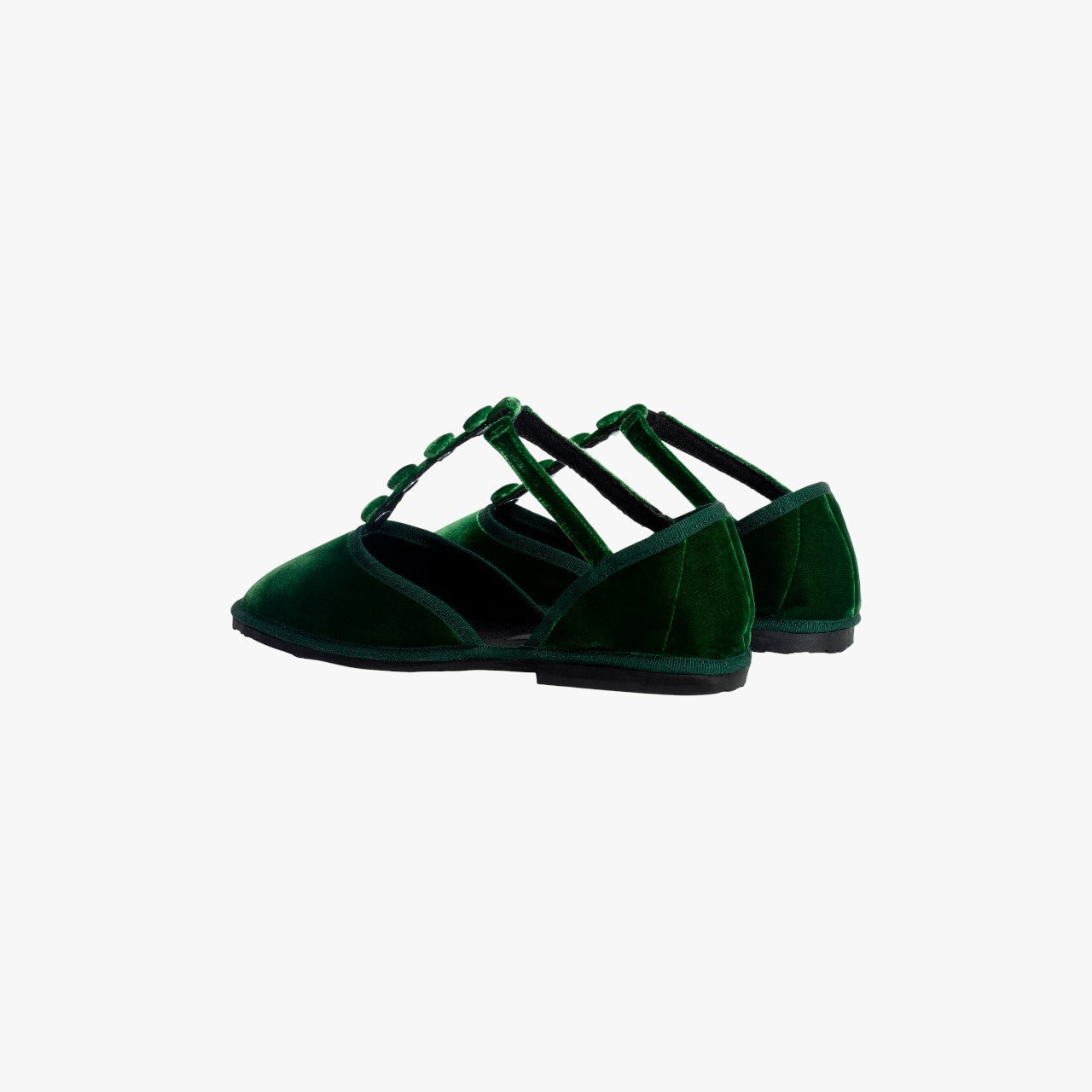 Velvet D’Orsay x Maria De La Orden Flat Bottle Green