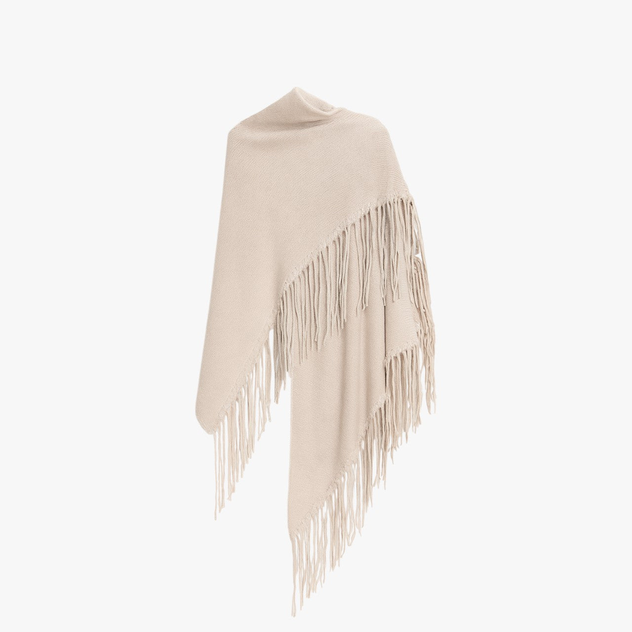 Frida - Shawl in Wool and Cashmere - Off White