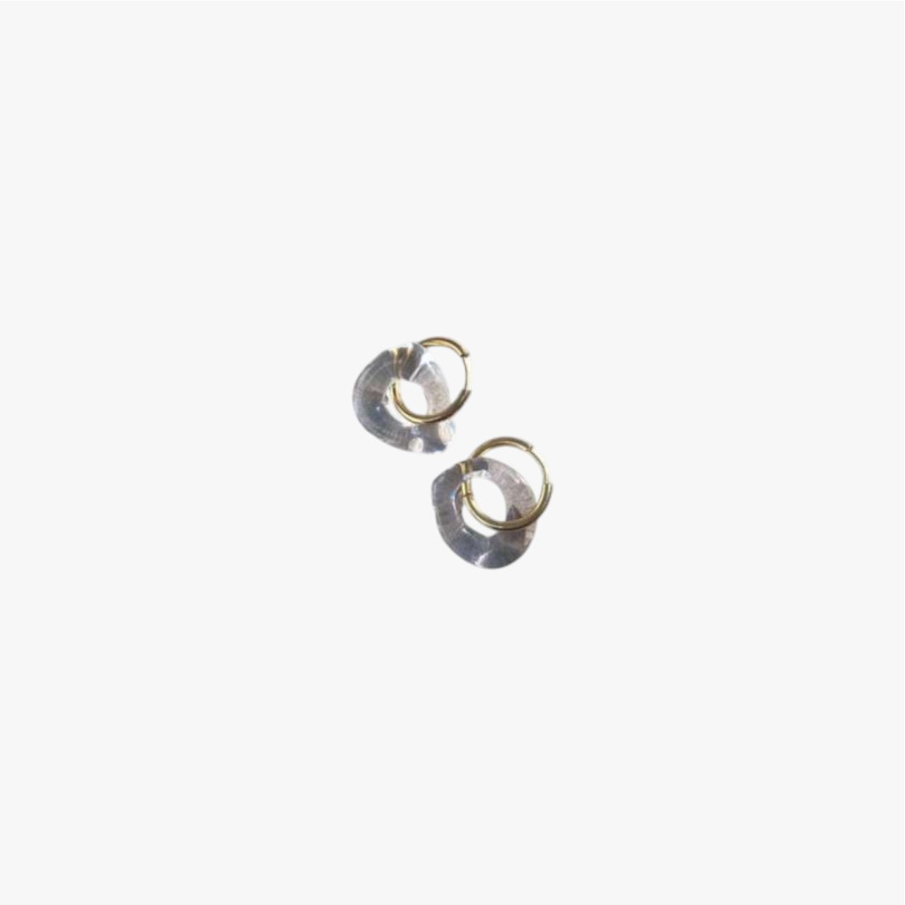 Manila Recycle Glass Earrings Clear