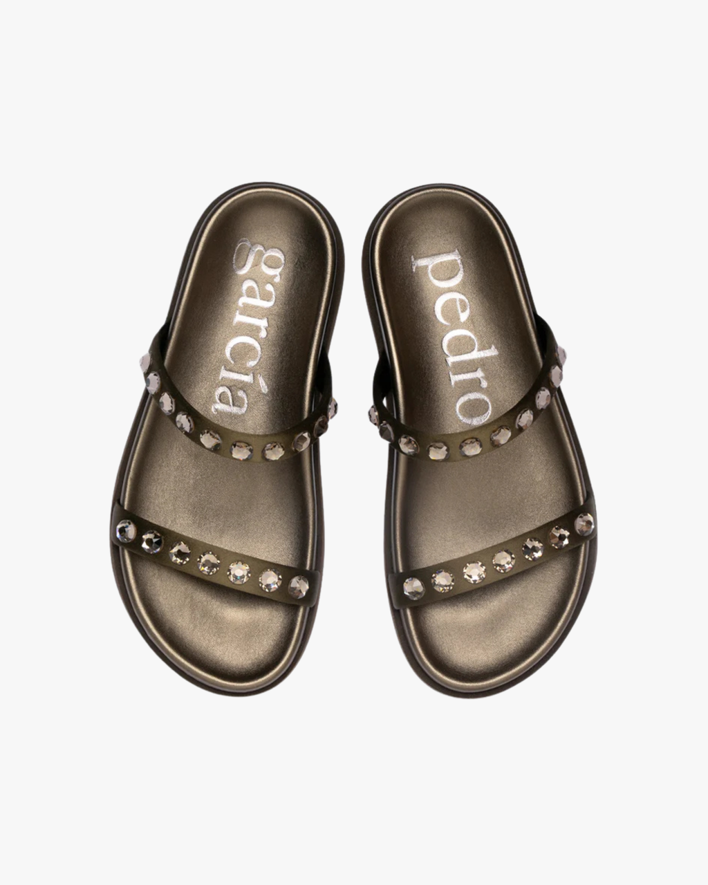 Doyel Sandal In Satin Embellished With Crystal