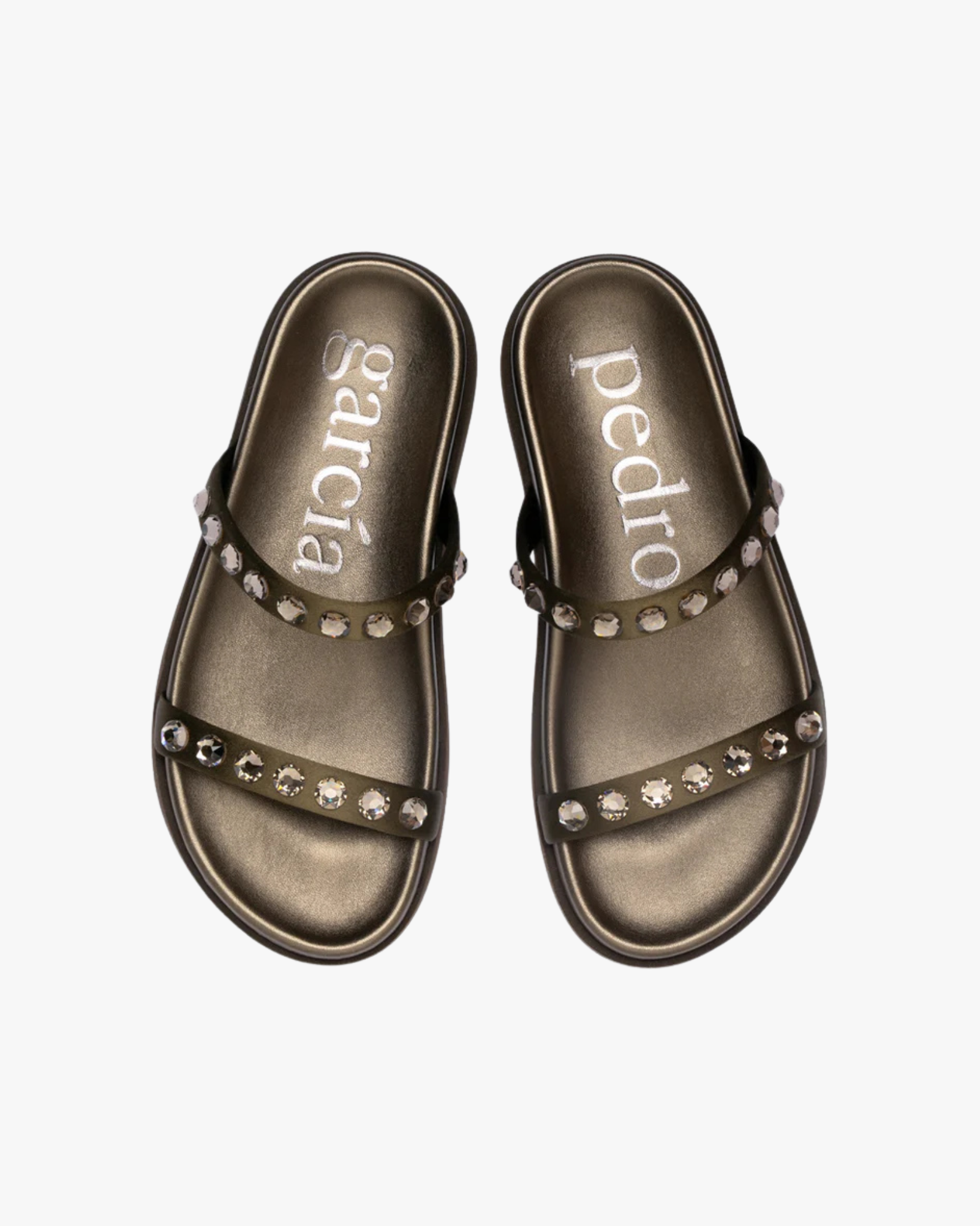 Doyel Sandal In Satin Embellished With Crystal