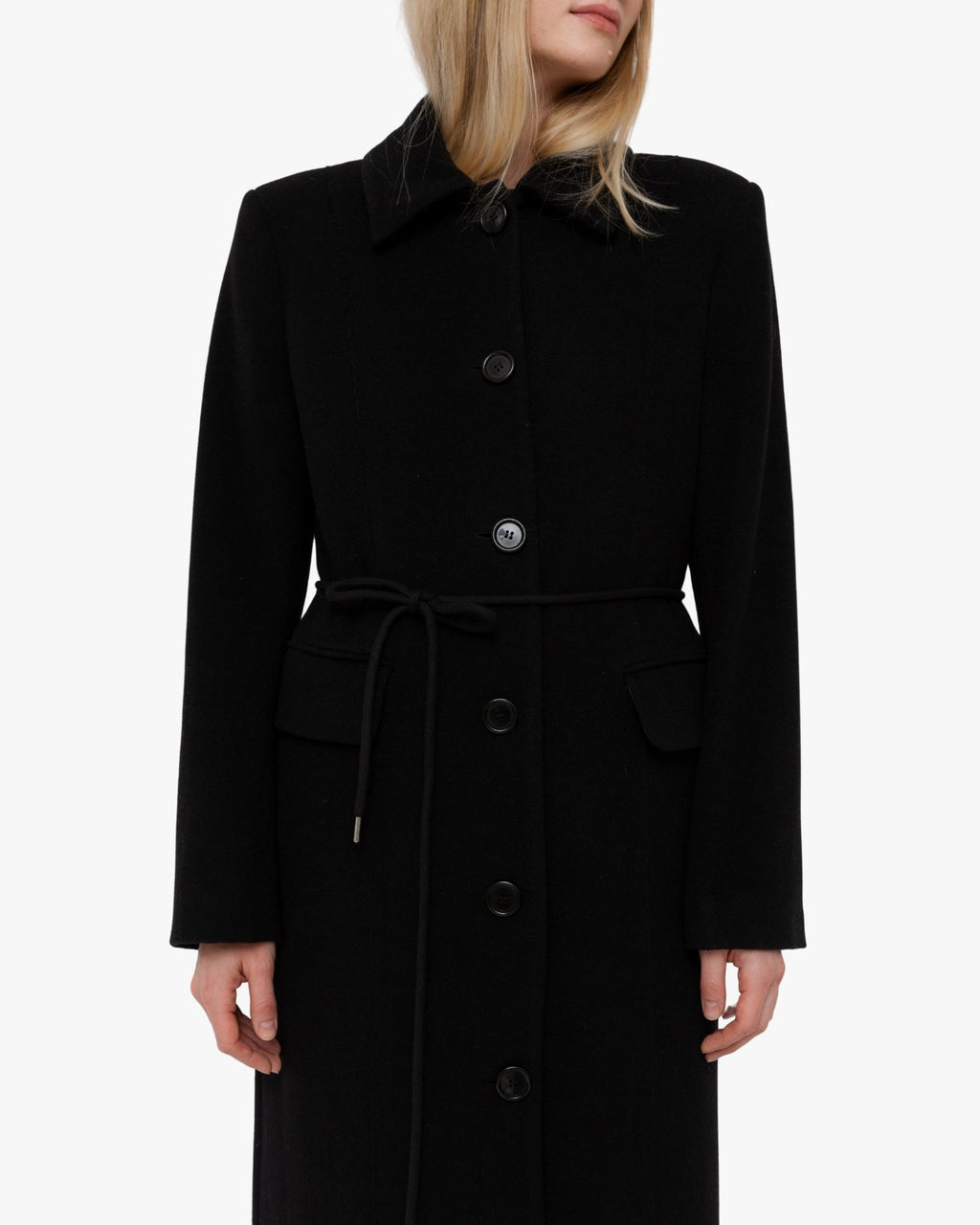 Structured Coat Julie in Wool Black