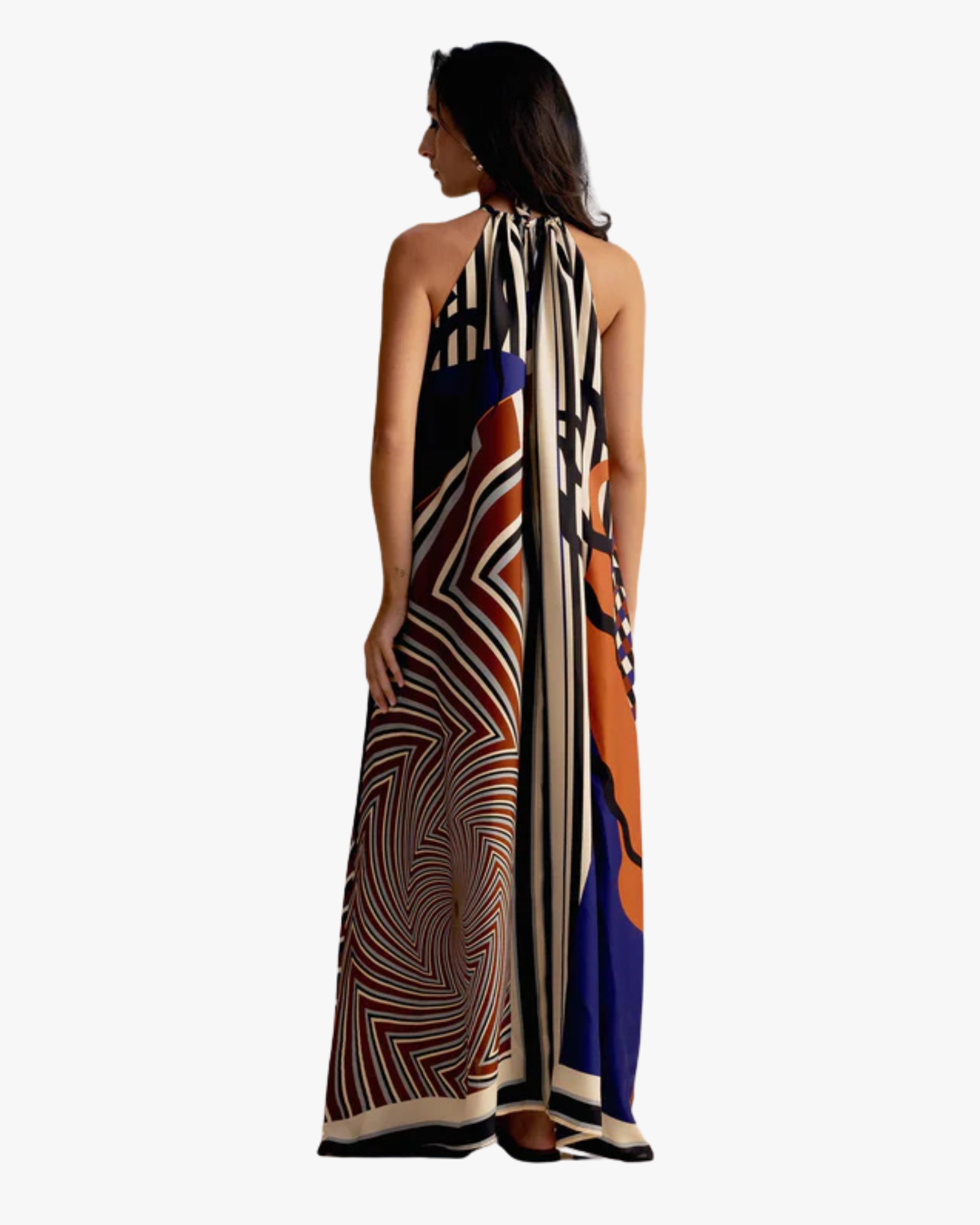 Julia Halter-Neck Maxi Dress