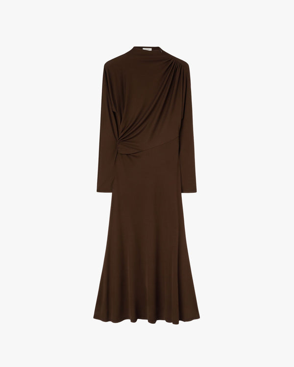 Jersey Wrap Dress Chocolate