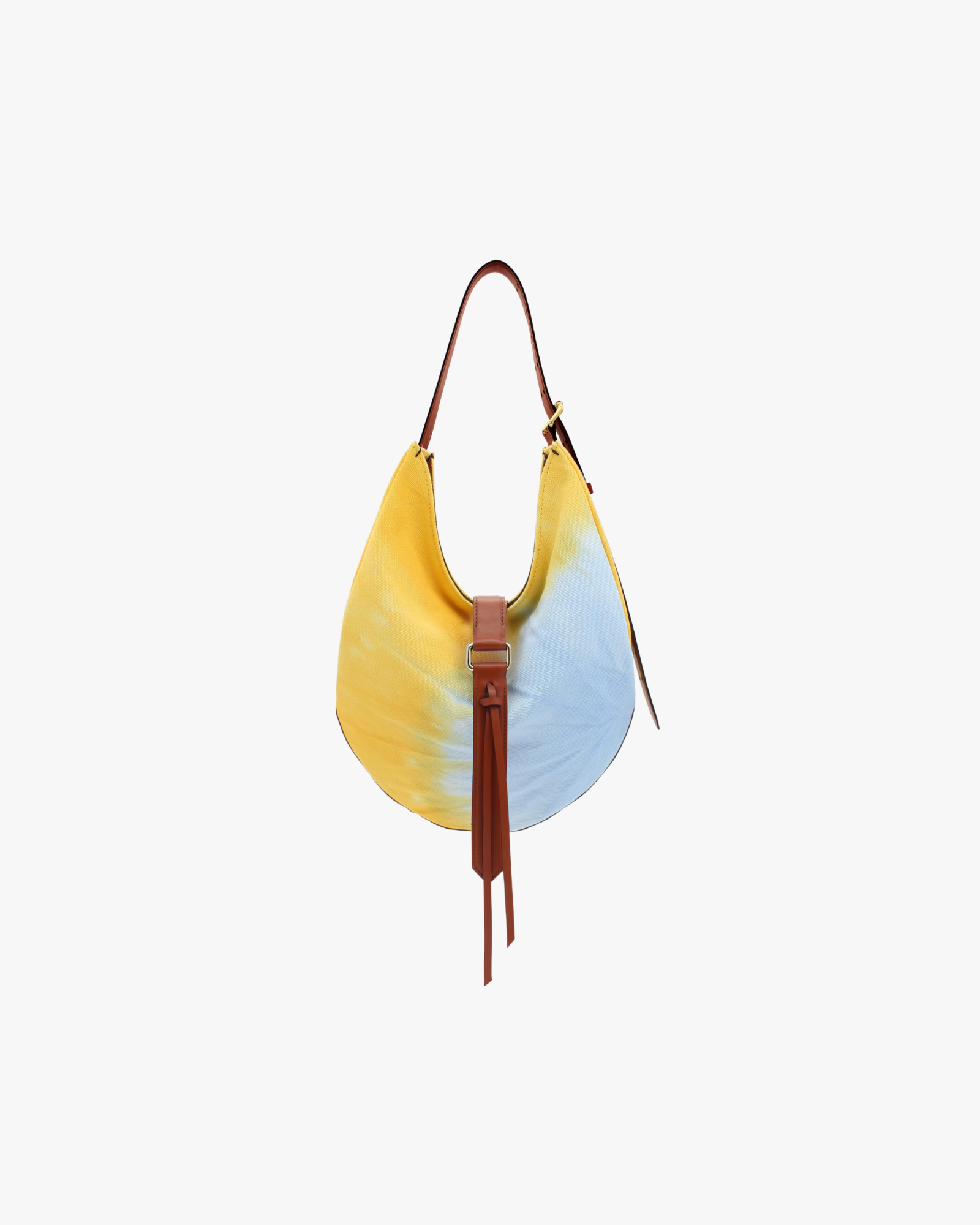 Sunset Mini Tie-Dye Canvas Bag Yellow & Light blue