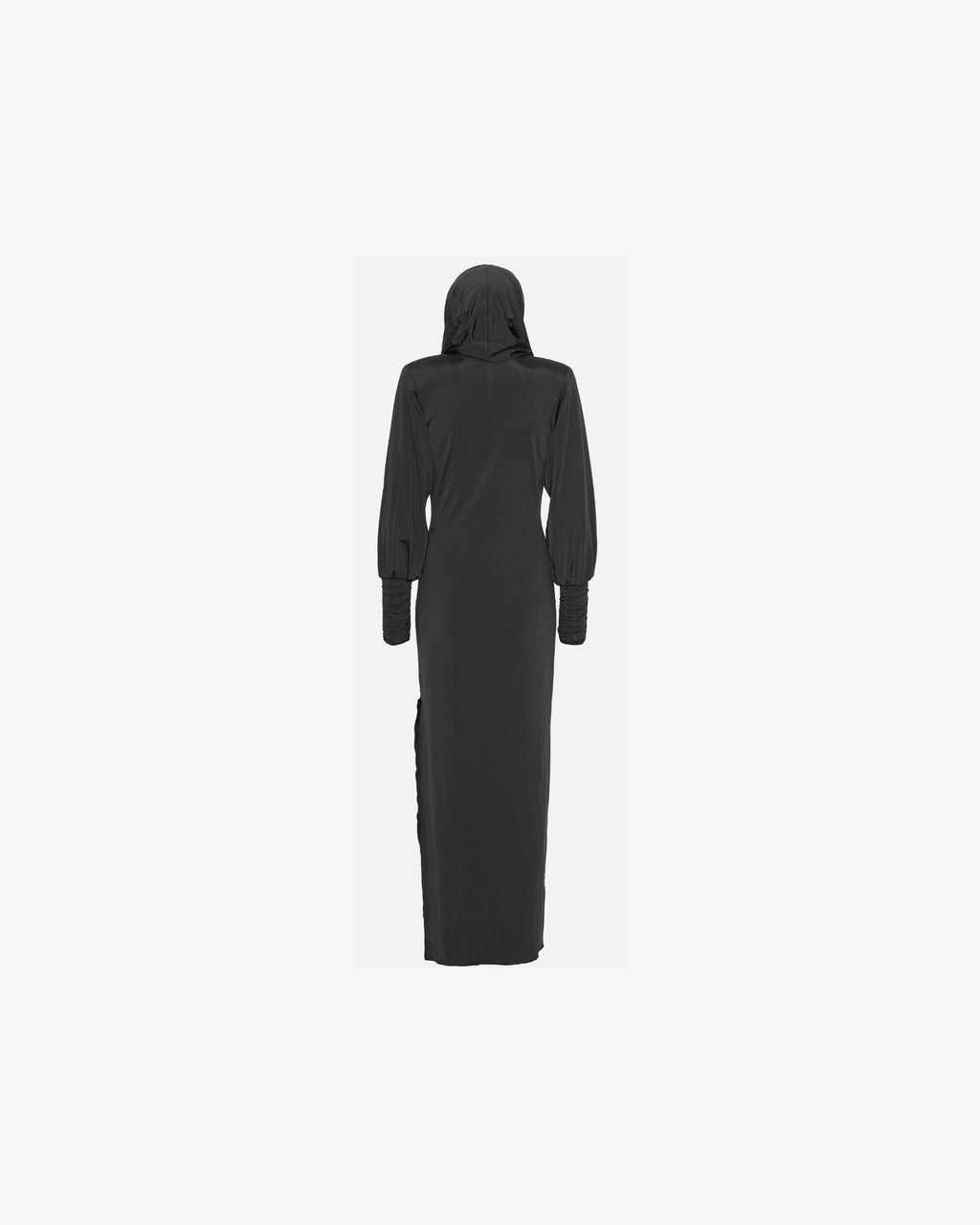 Slinky Hooded Dress Black