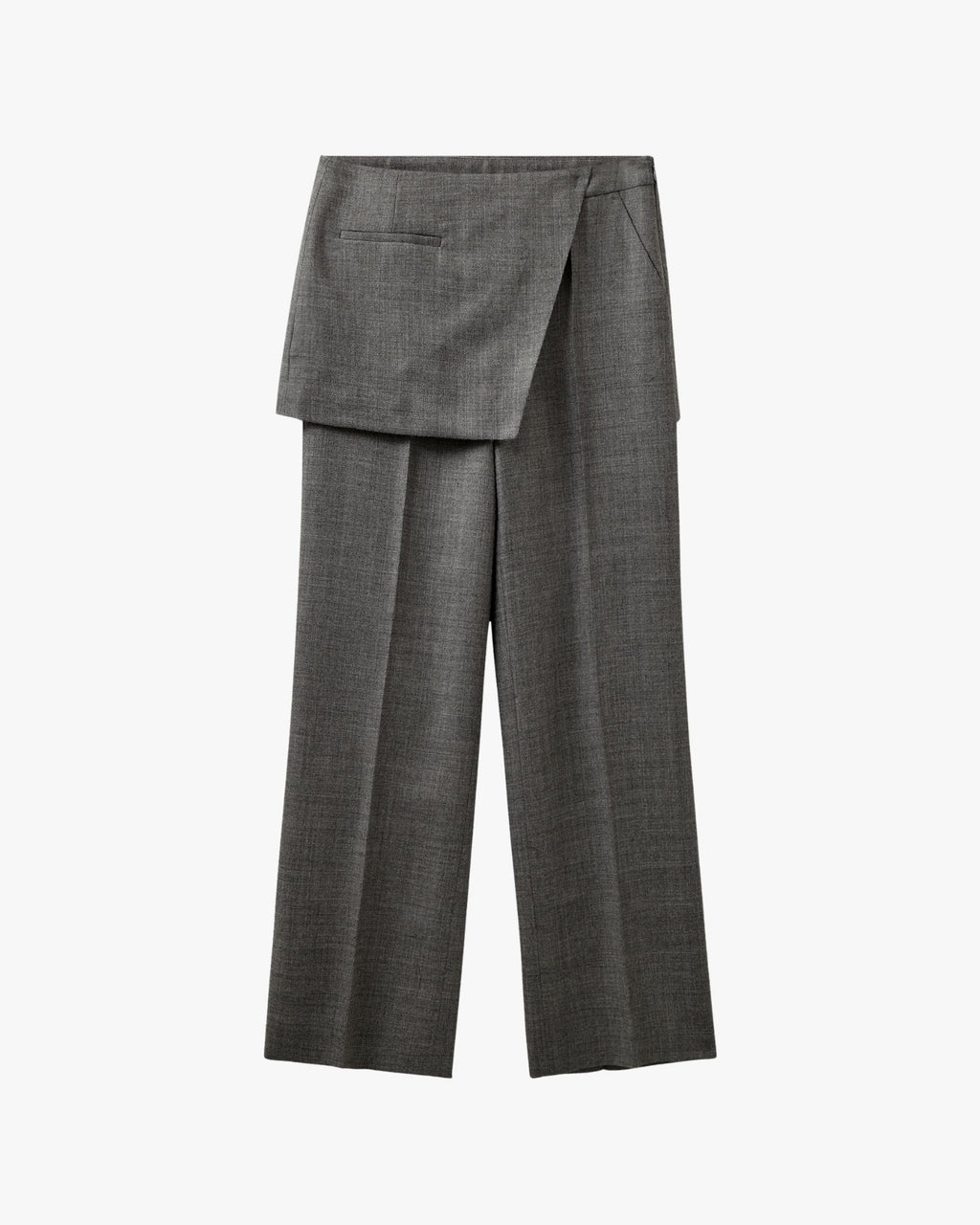 Gonna e pantaloni in pino grigio melange