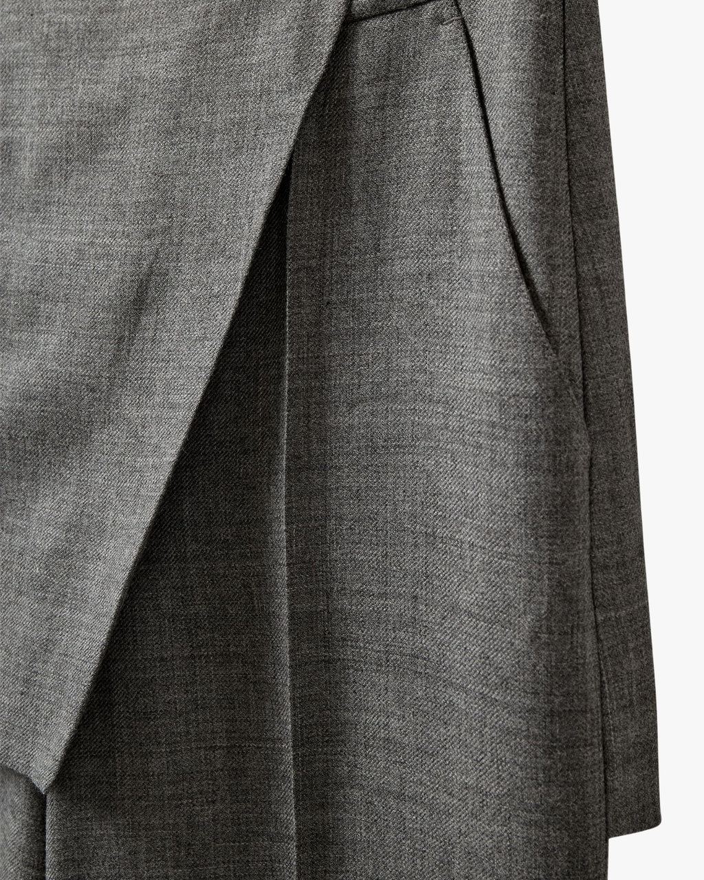 Gonna e pantaloni in pino grigio melange