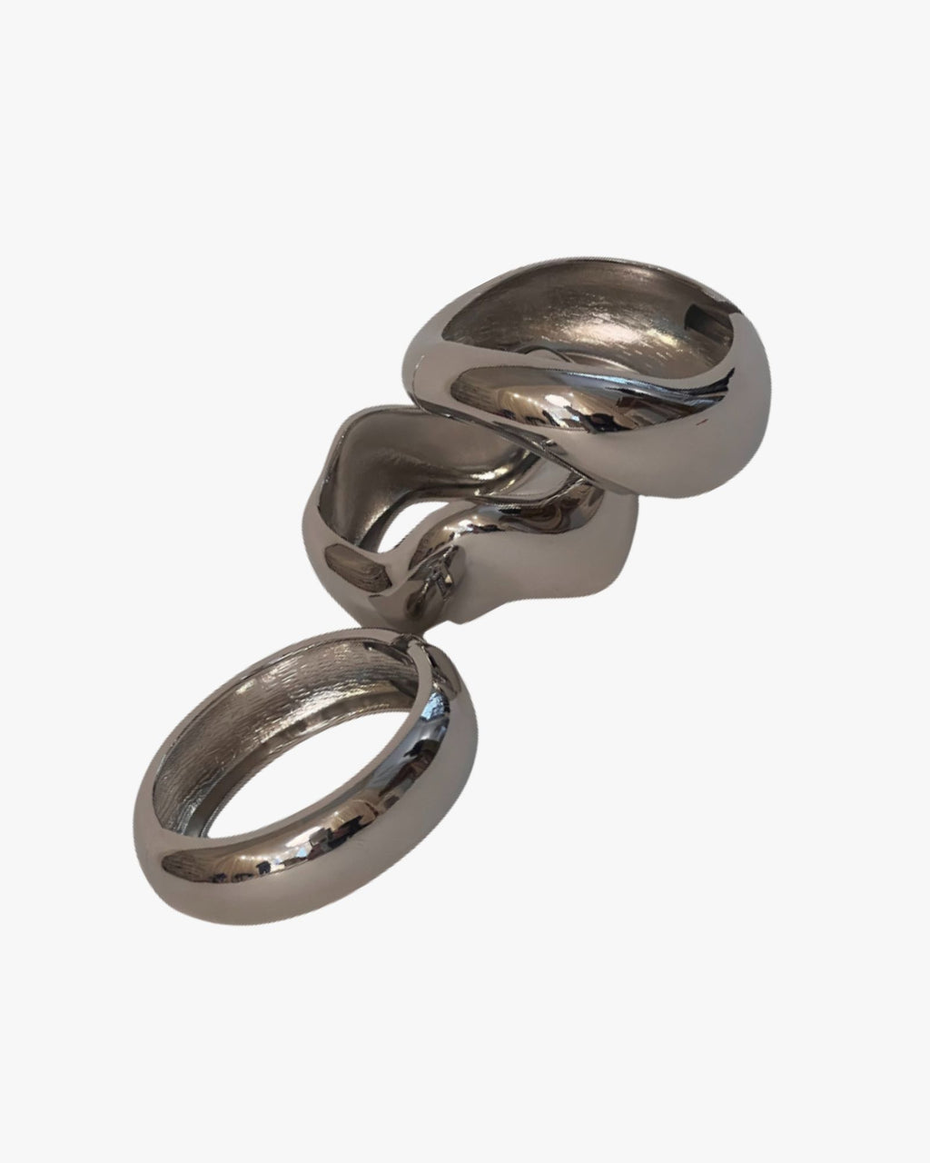 Bangles Set Lime Brown, Lime, Silver