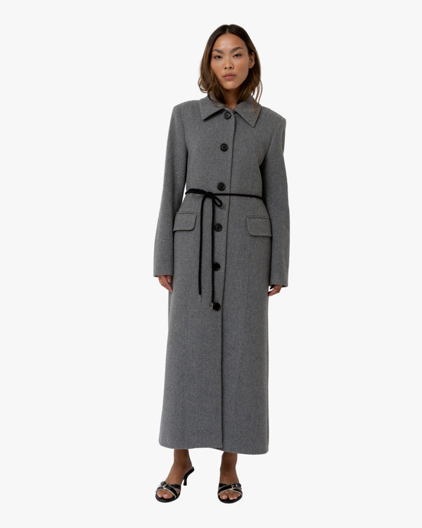 Structure Coat Julie in Wool Light Grey