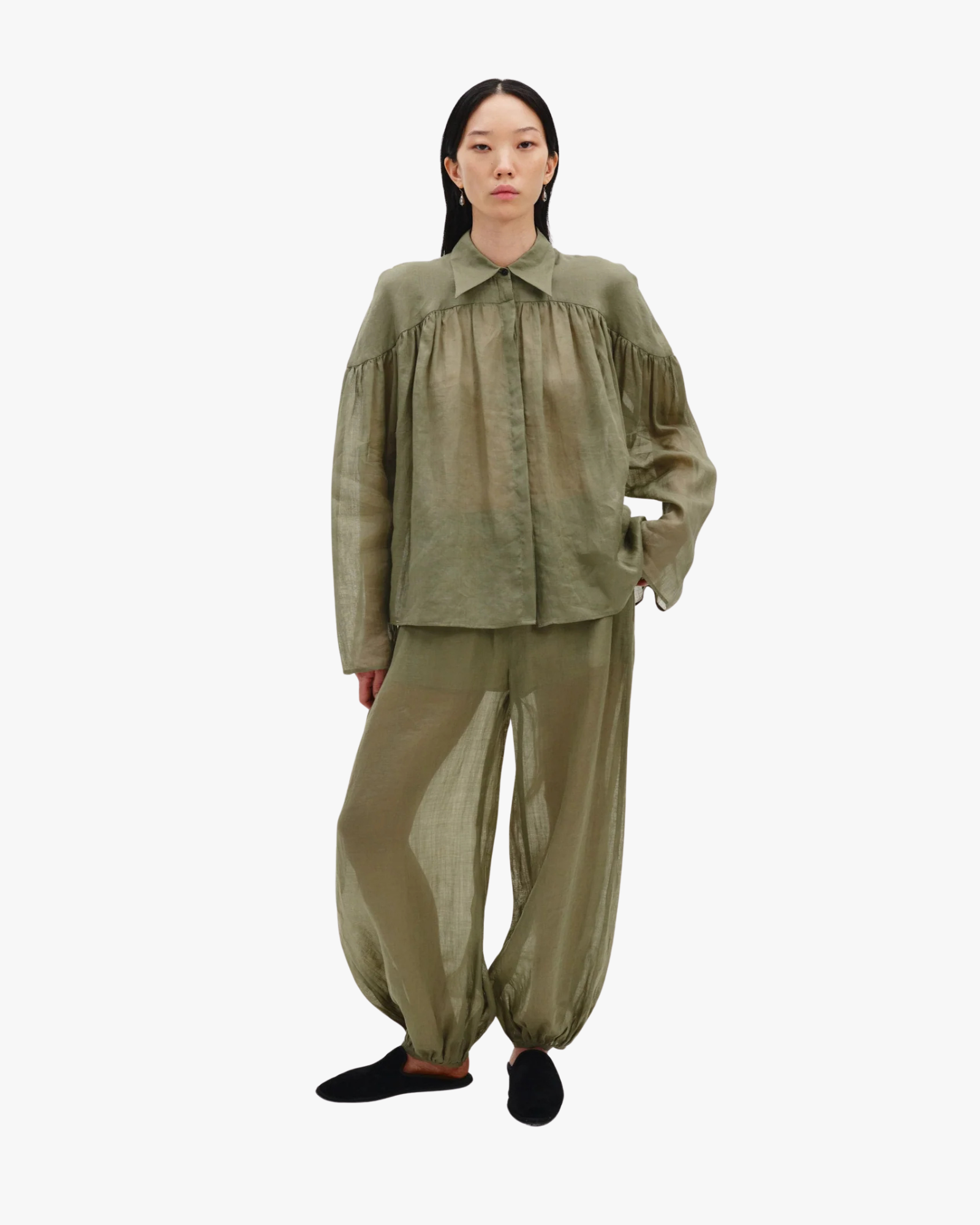 Airy Balloon-Leg Trouser