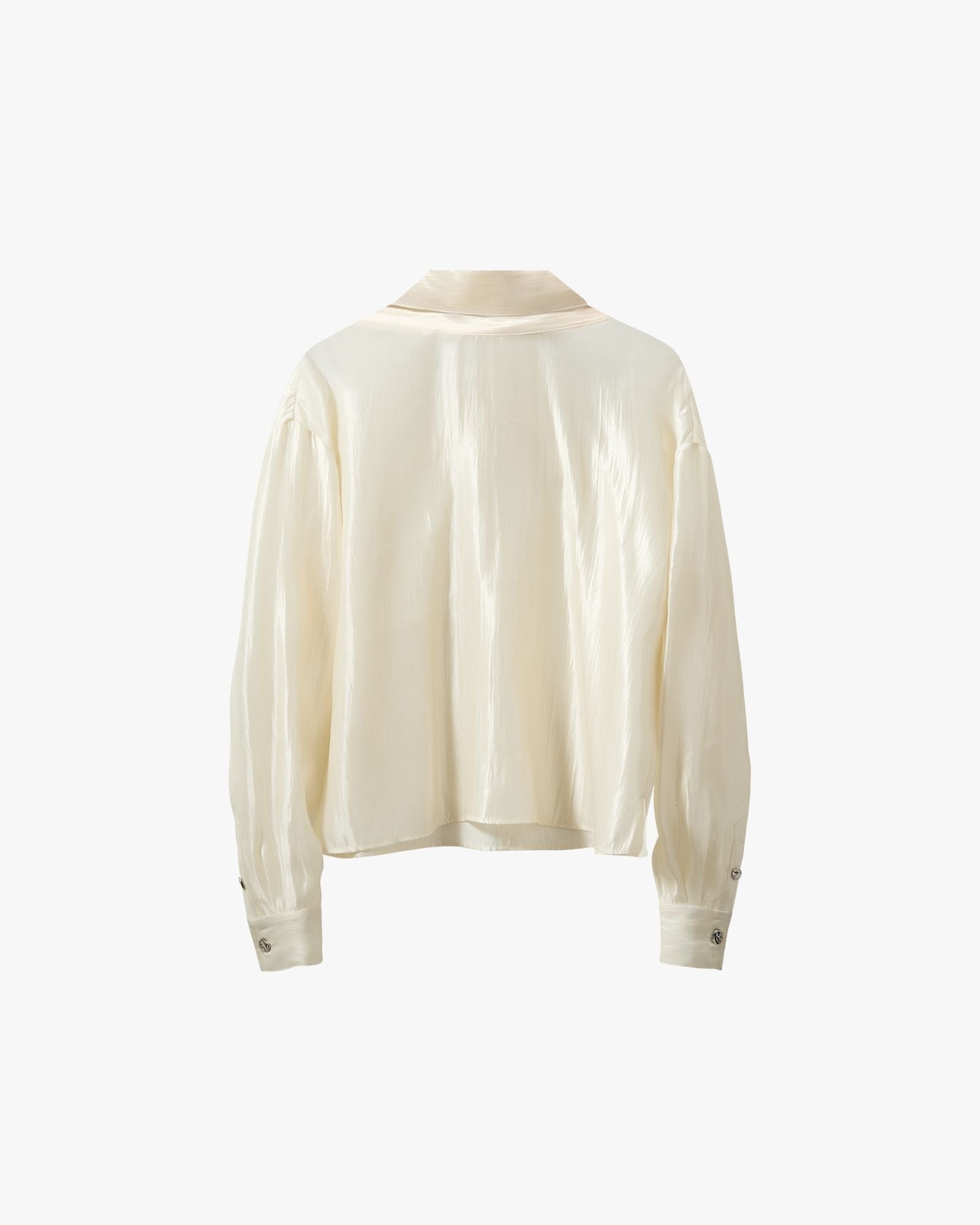 Porcha High-Neck Shirt Macadamia