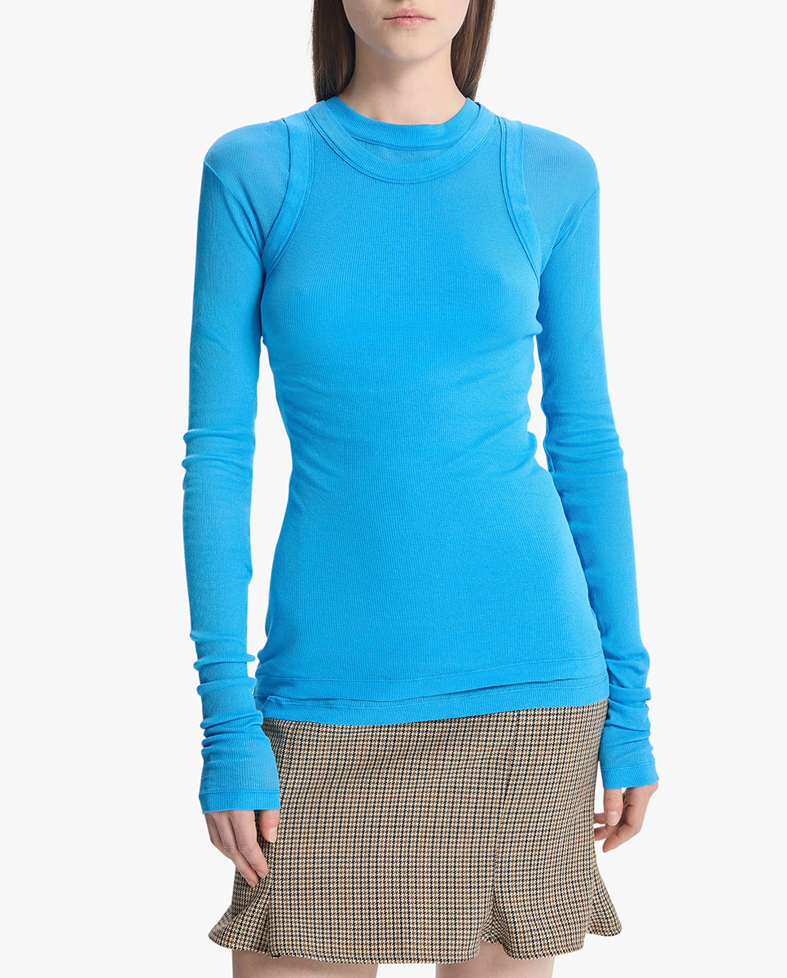 Sheer Tank Aqua