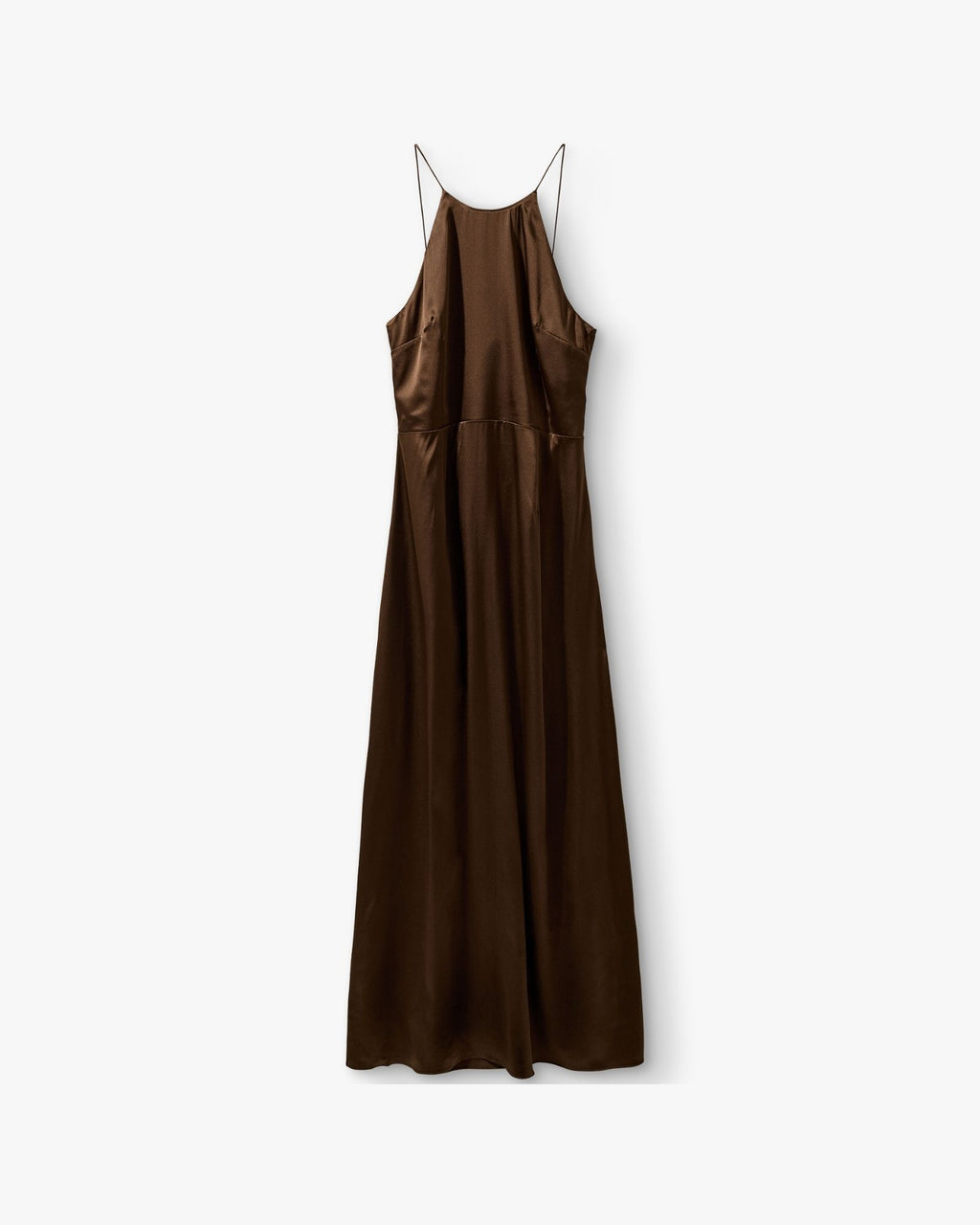 Cata Halterneck Gown Espresso