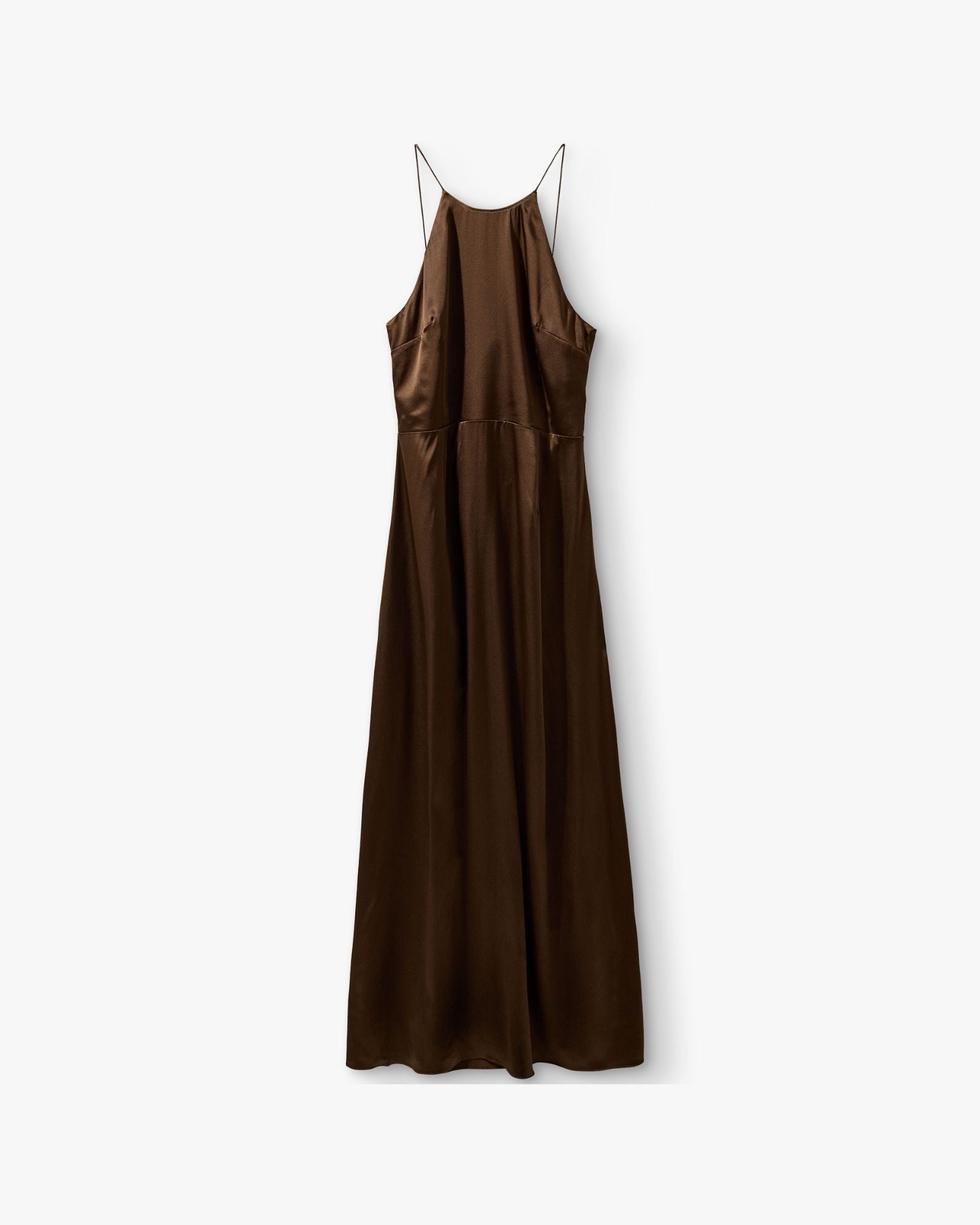 Cata Halterneck Gown Espresso