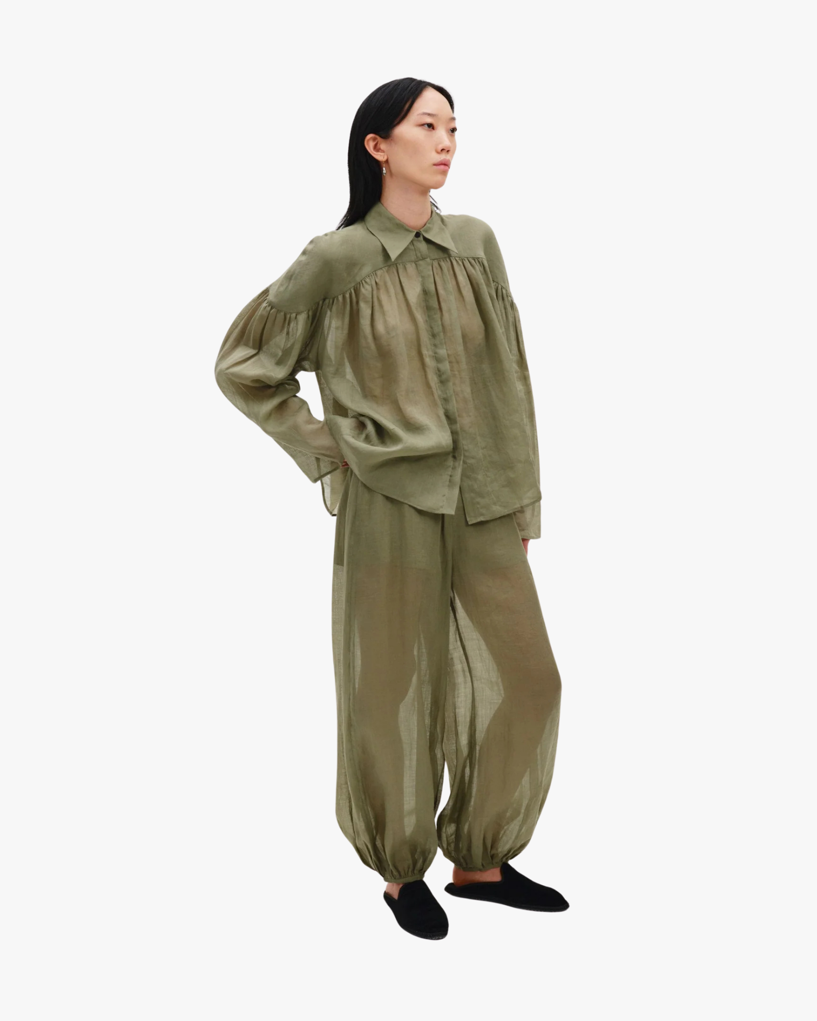 Airy Balloon-Leg Trouser