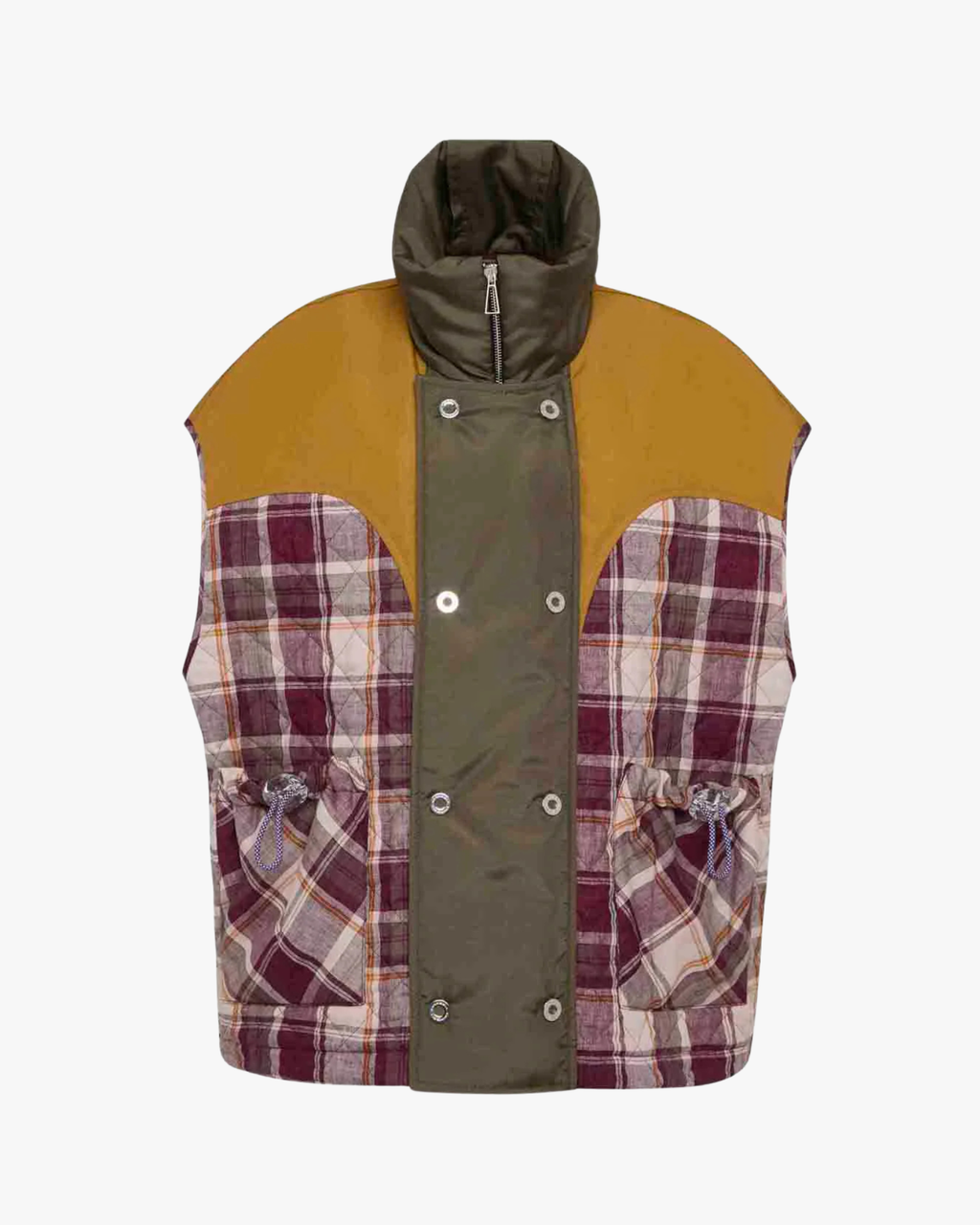 Kate Patchwork Vest - Red Smoothie