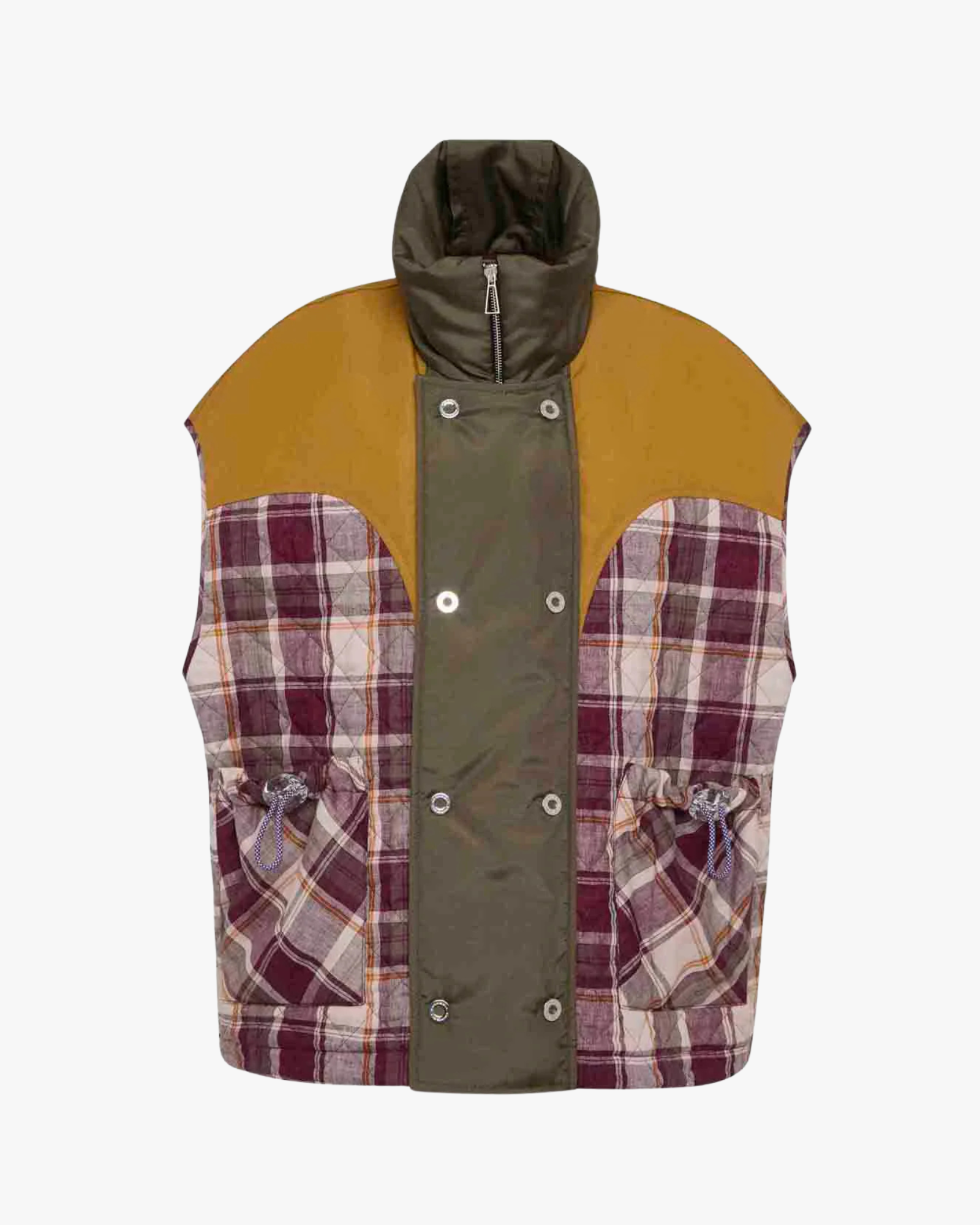 Kate Patchwork Vest - Red Smoothie