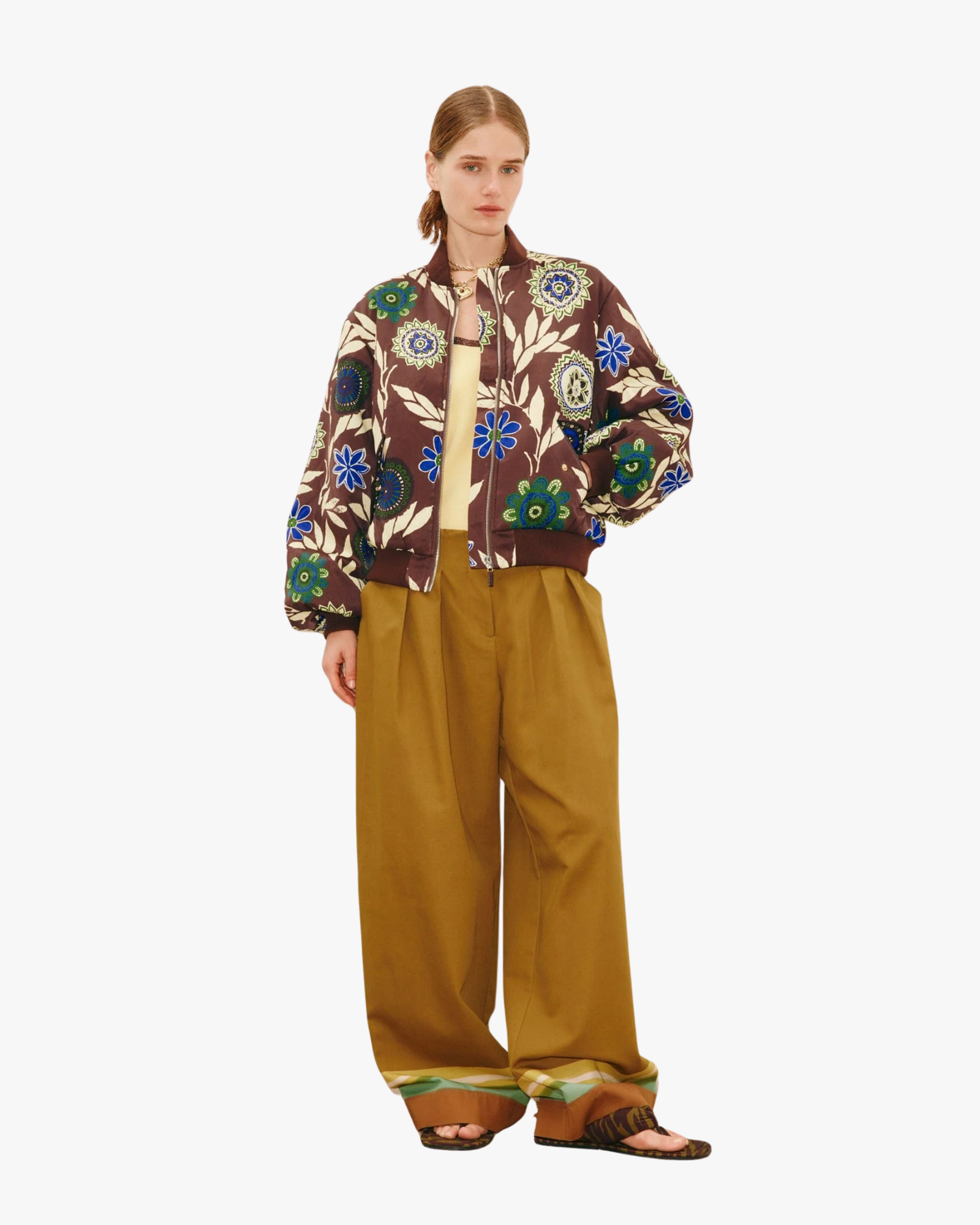 Jasper Relaxed Bomber Jacket Chocolate