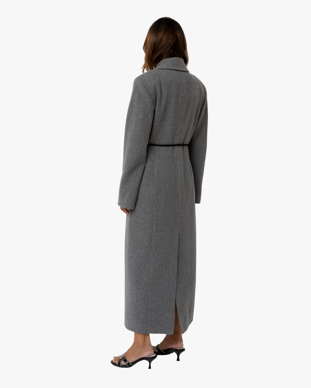 Structure Coat Julie in Wool Light Grey