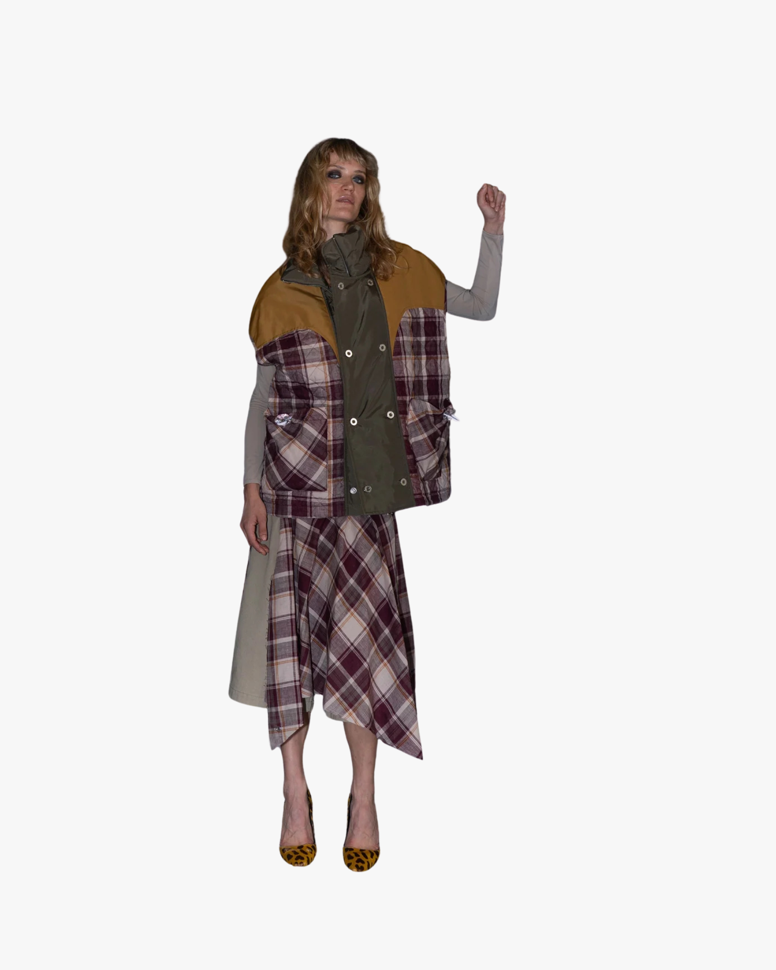 Kate Patchwork Vest - Red Smoothie