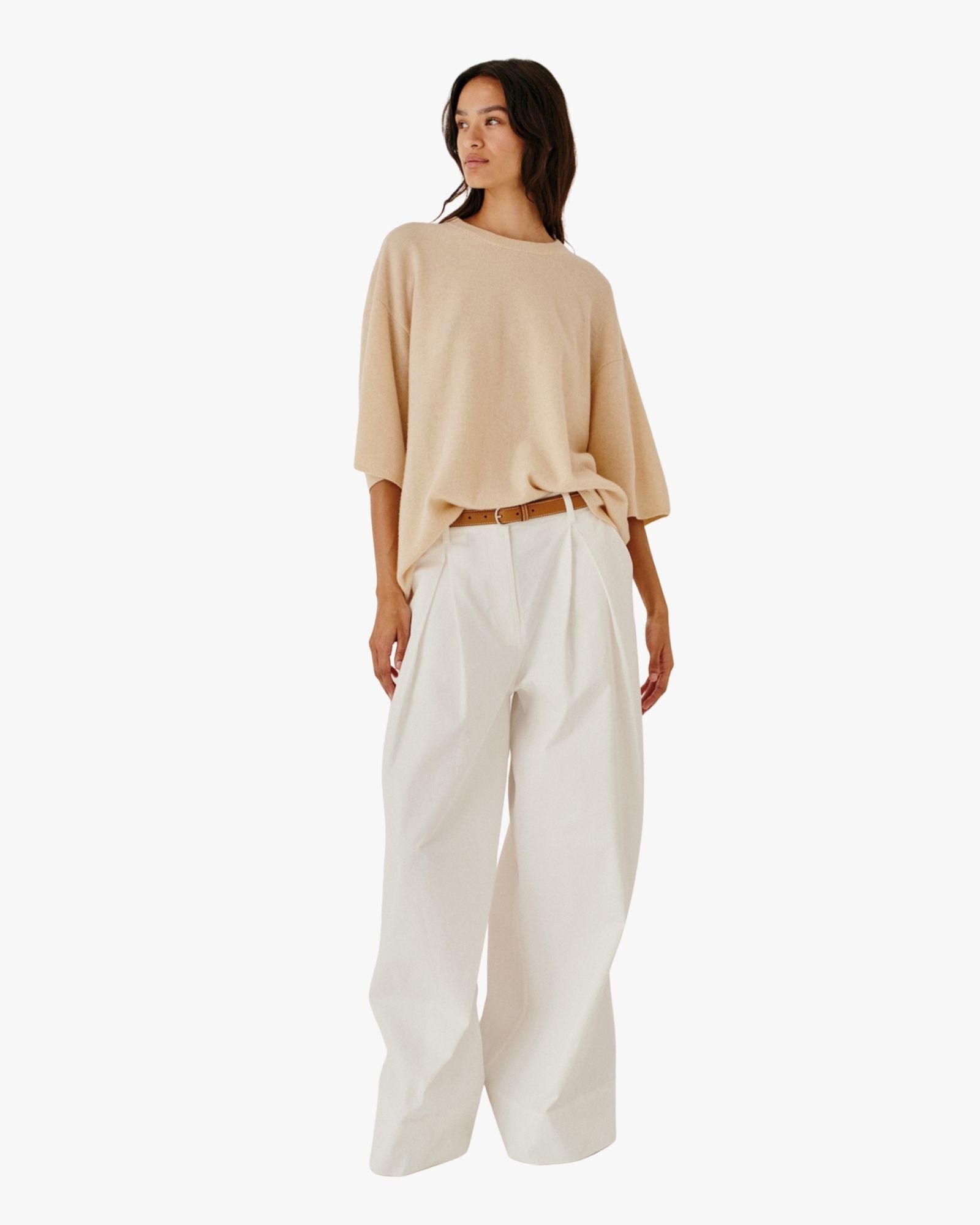 Como Oversized Tee Macadamia