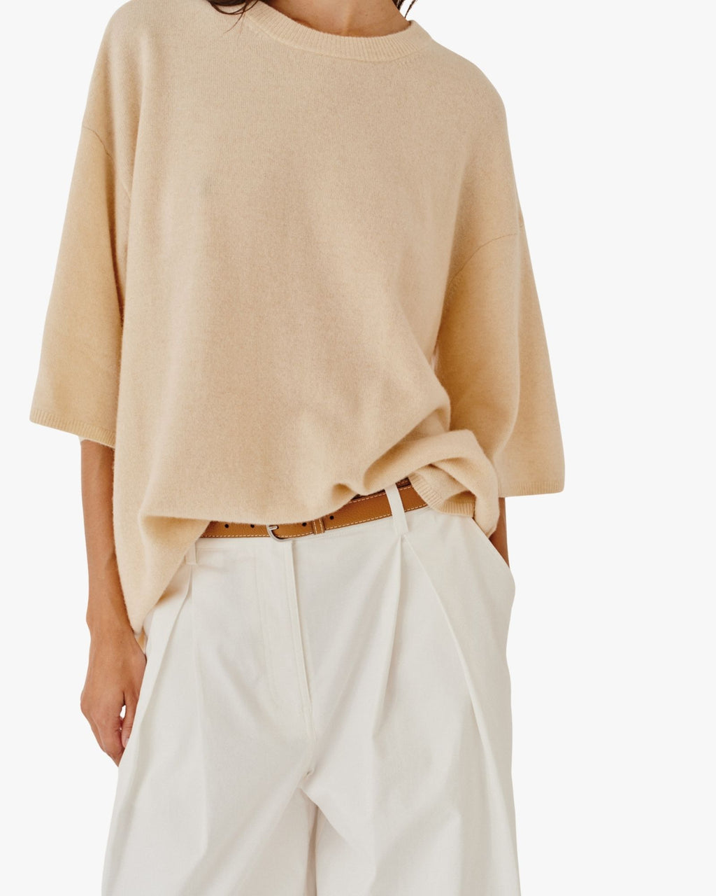 Como Oversized Tee Macadamia