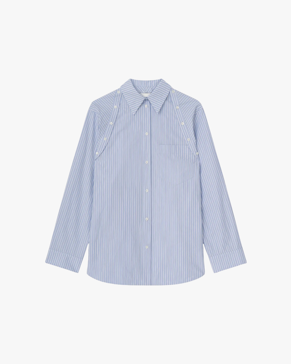 Nananda Oversized Shirt Blue and White