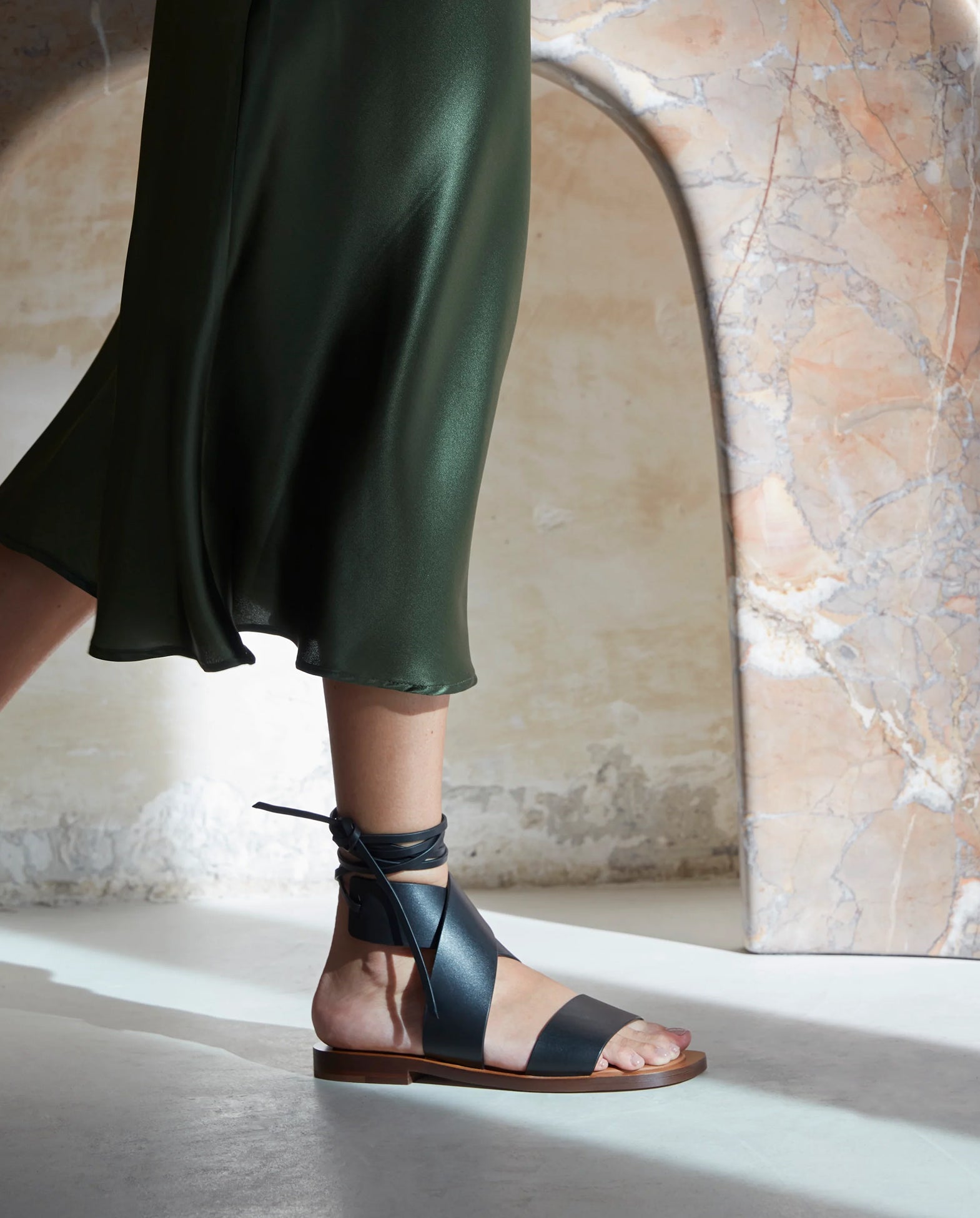 Hartley Crisscross Lace-Up Sandals