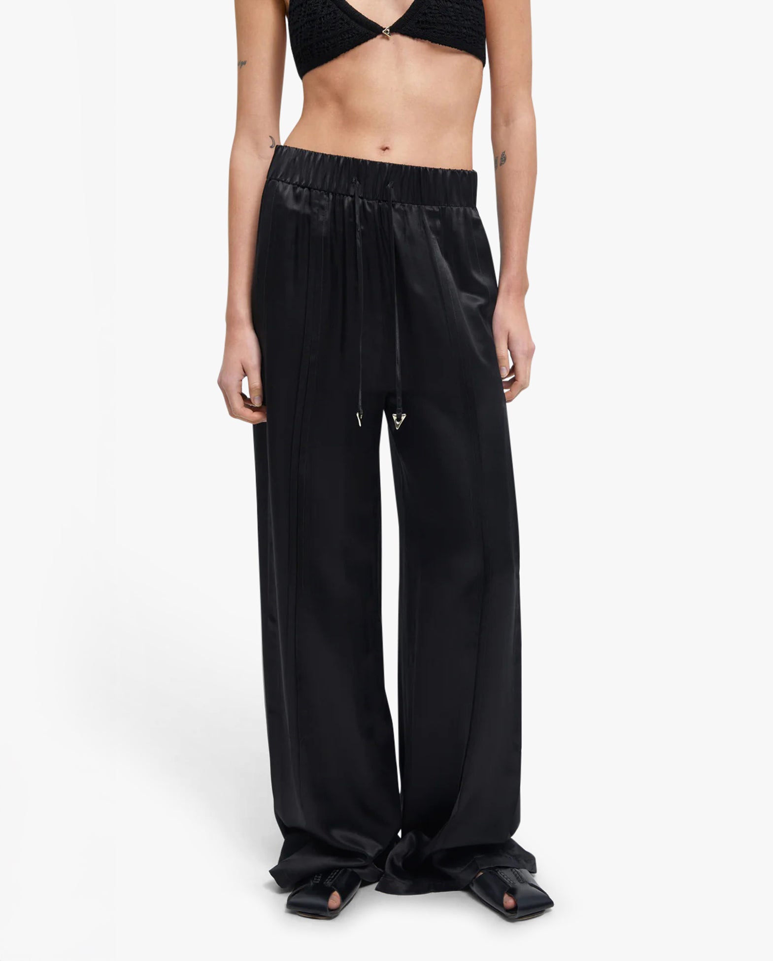Andros Wide Leg Pants Black