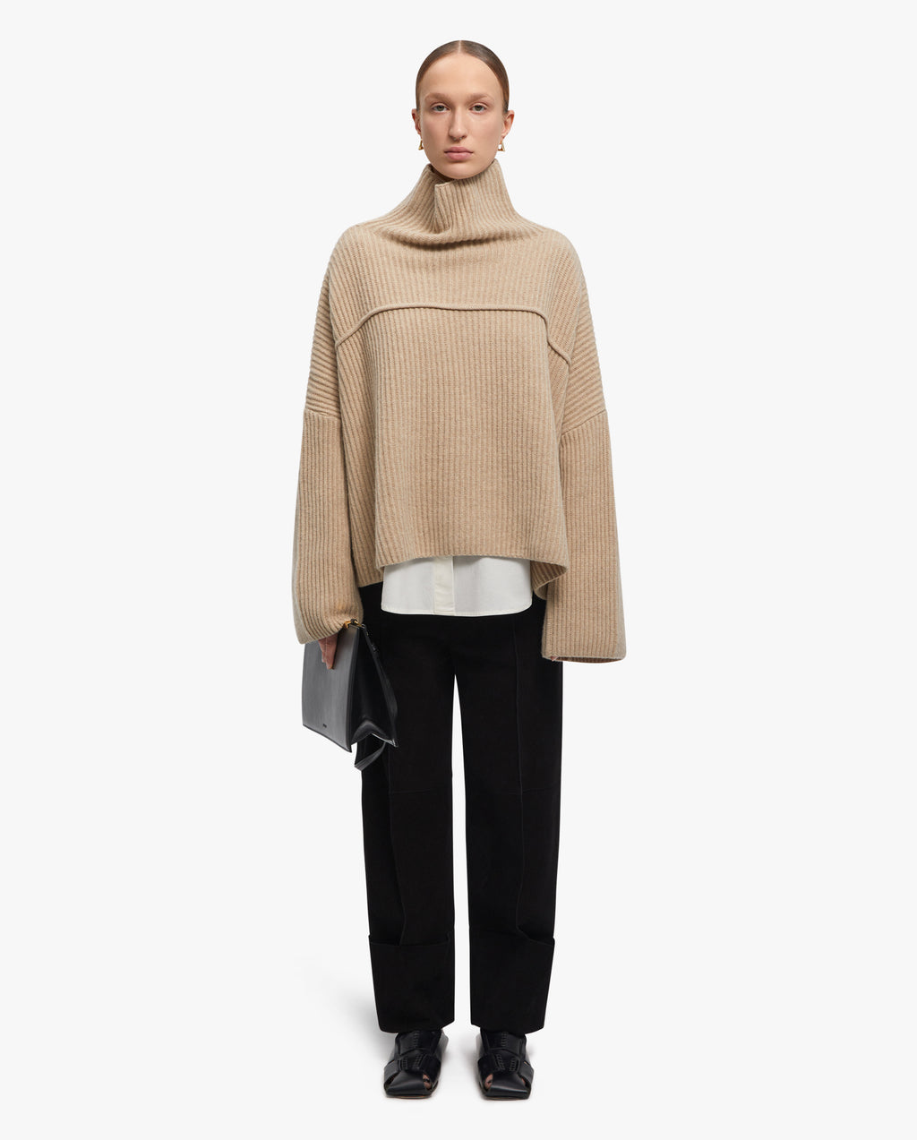 Salt Chunky Merino-Wool Turtleneck