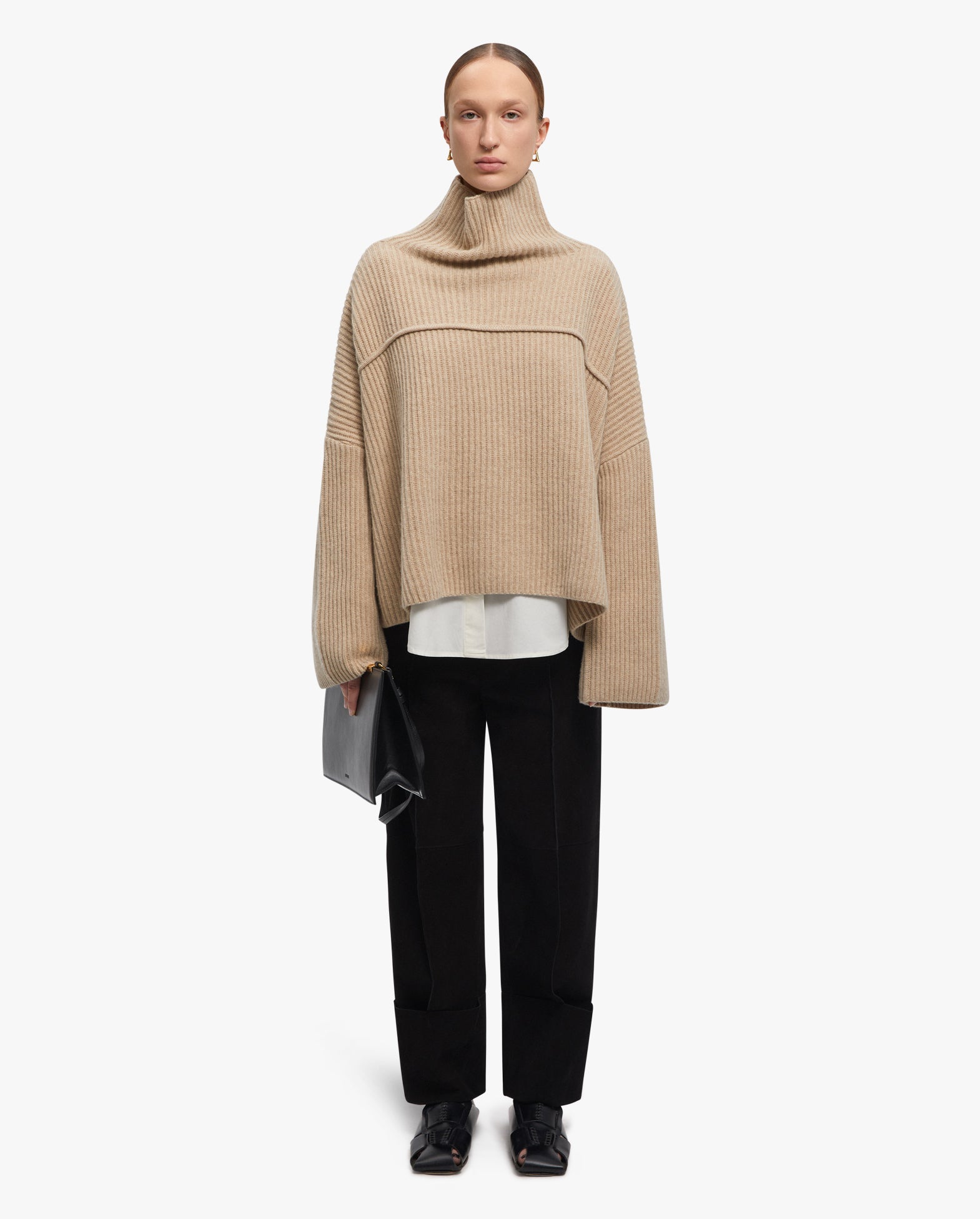 Salt Chunky Merino-Wool Turtleneck