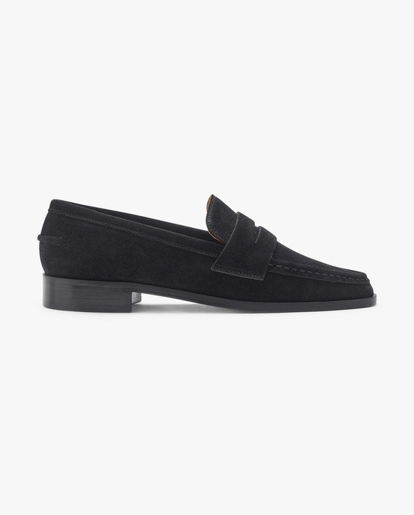 Airola Black Suede Loafer
