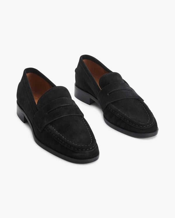 Airola Black Suede Loafer