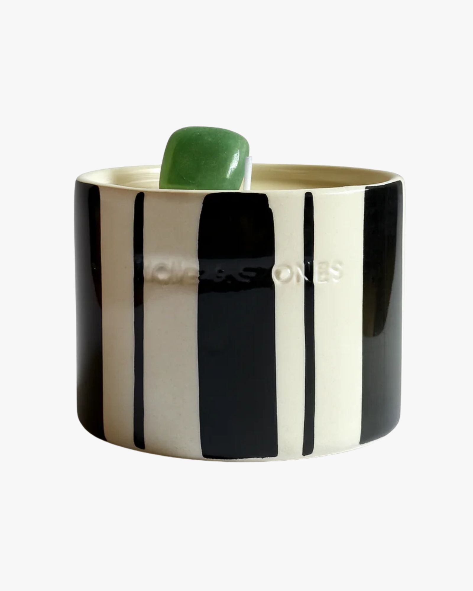 Tiny Manifest Striped Ceramic Aventurine Candle 250Ml