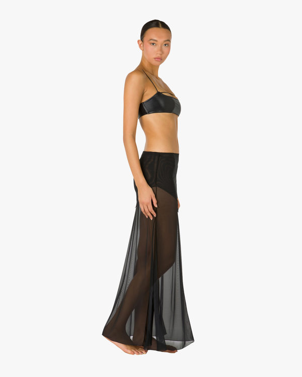 Aria Mesh Skirt Black