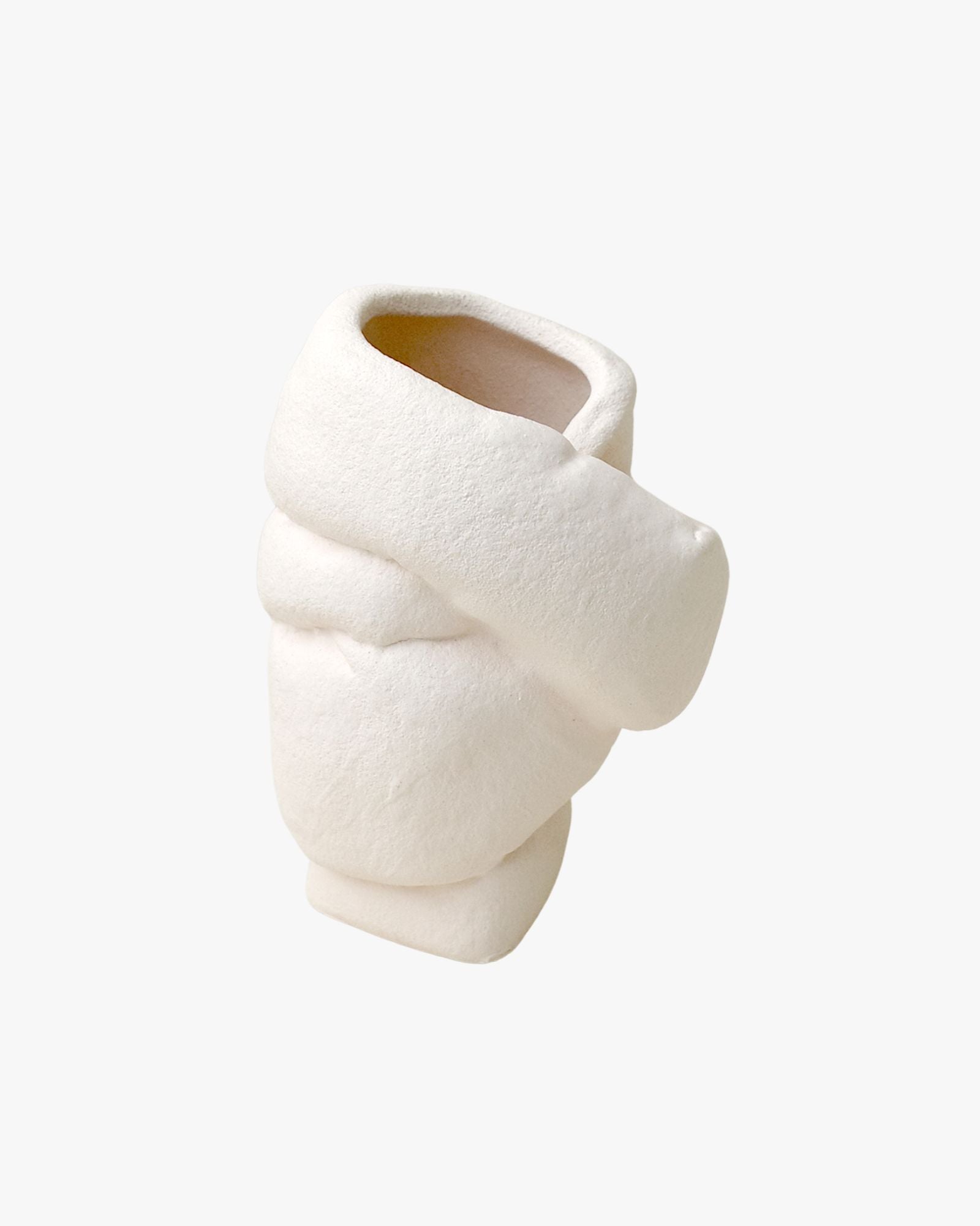 Well Wrapped Small Vase in Texture Beige