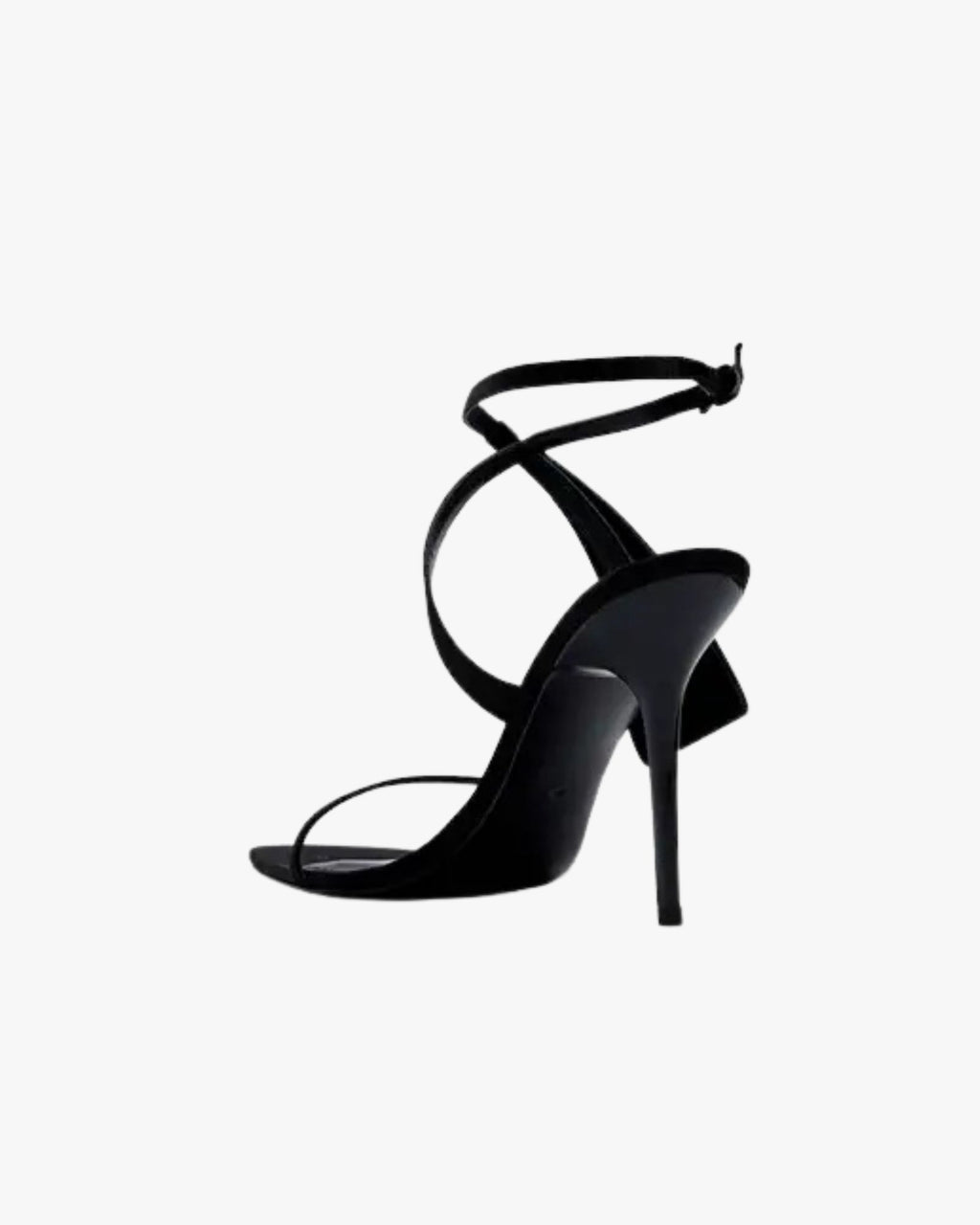 Bb Black Night Bow Stiletto Sandal