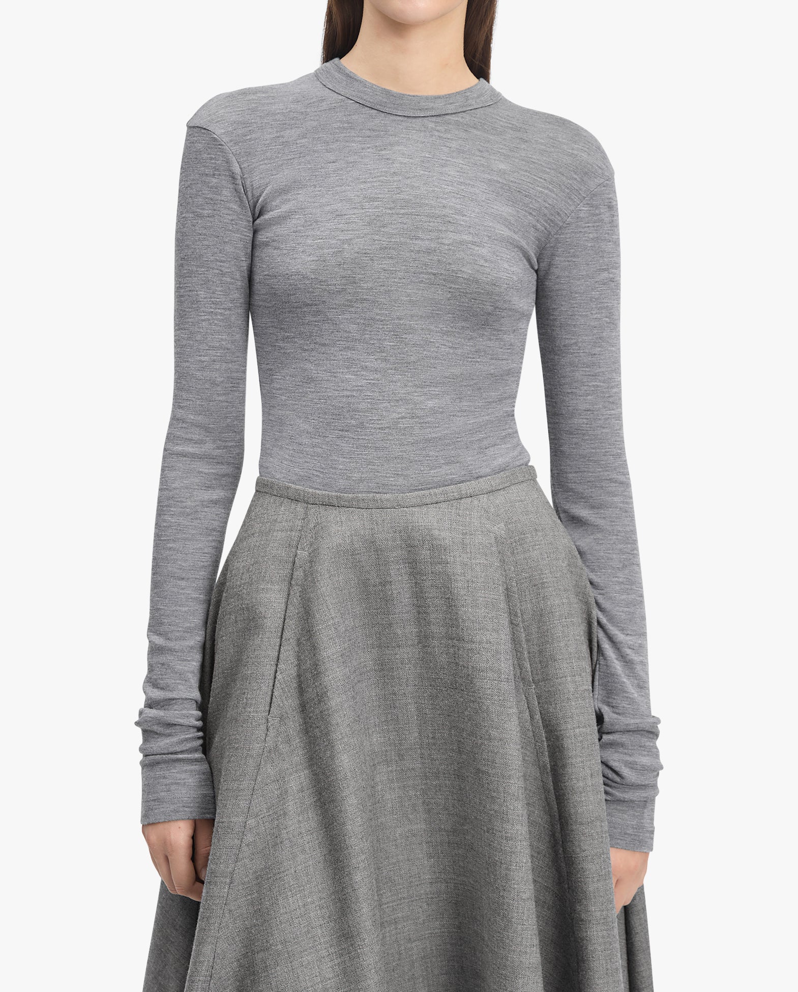 Long-Sleeve Jersey Wool