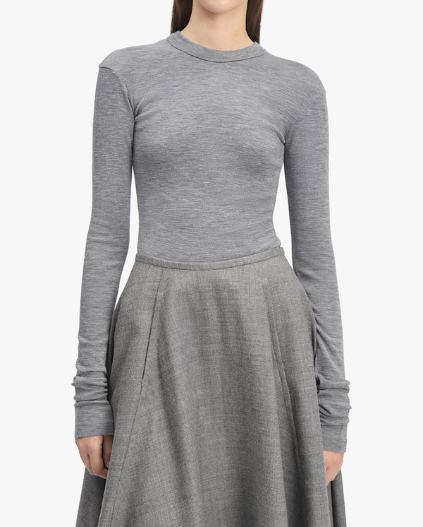 Long-Sleeve Jersey Wool