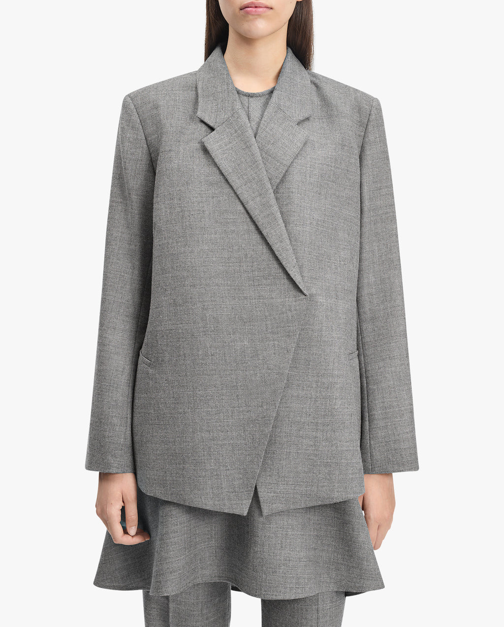 Polus Melange Wool Suit Jacket