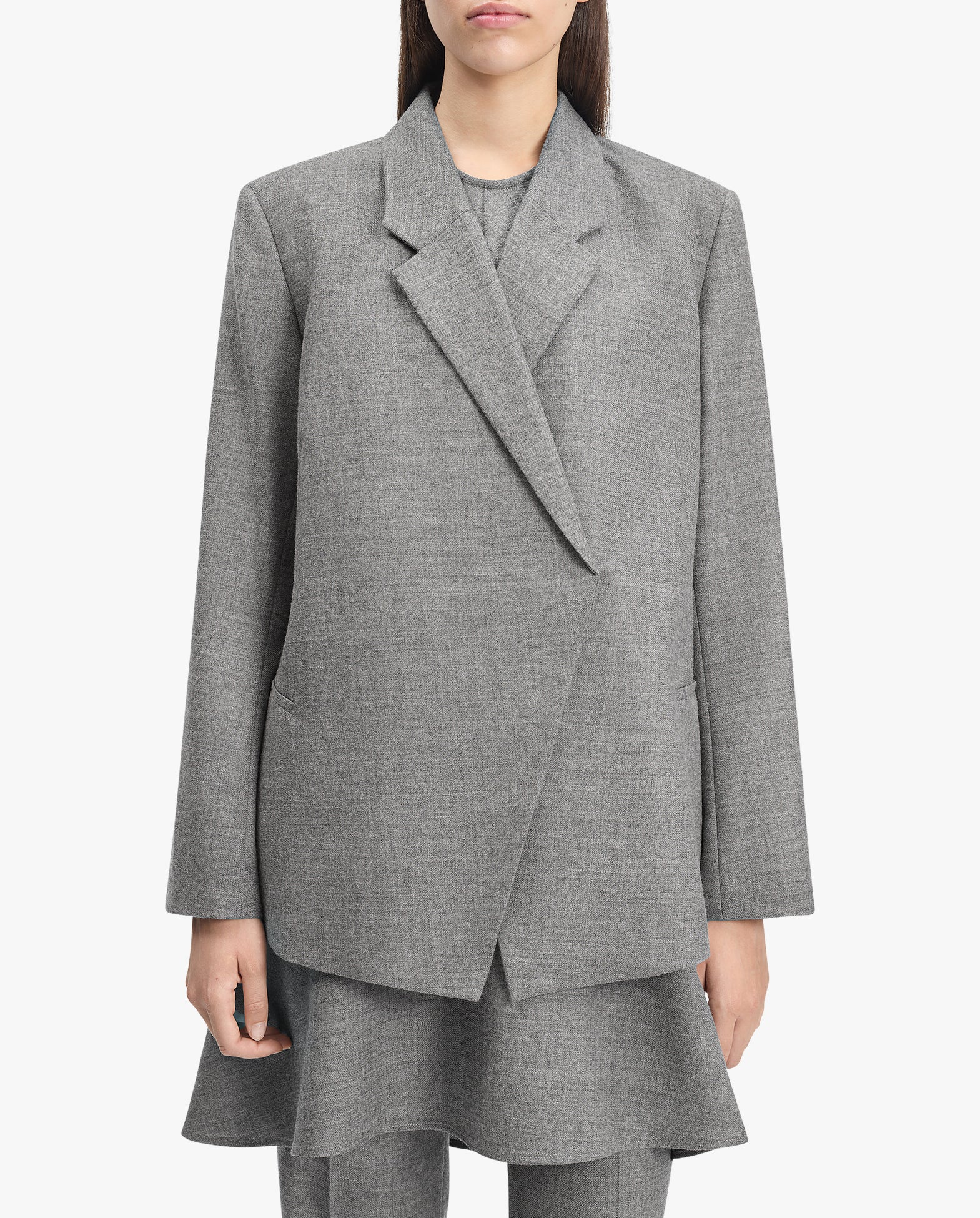Polus Melange Wool Suit Jacket
